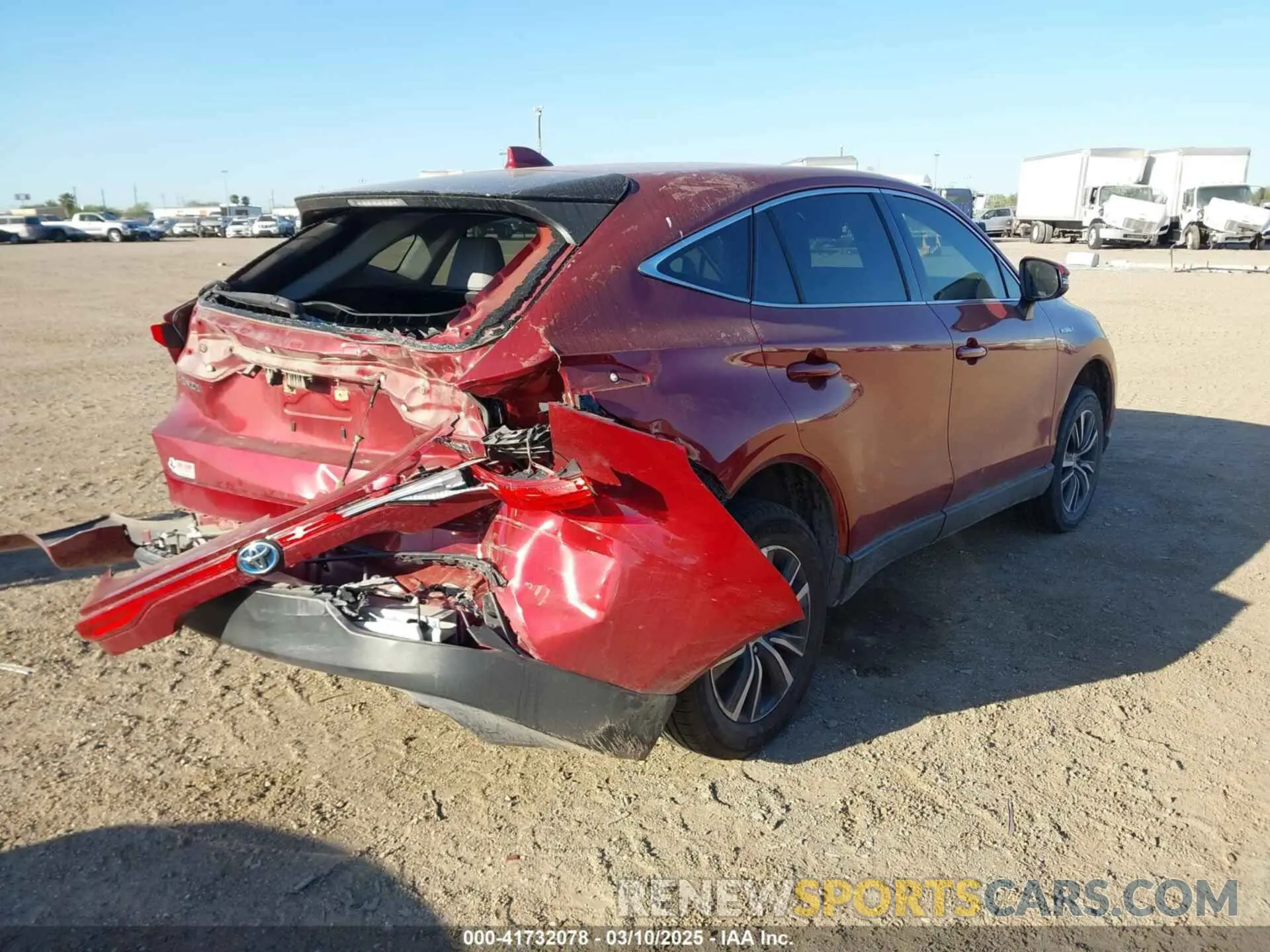 4 fotografías del automóvil dañado JTEAAAAH9MJ049365 TOYOTA VENZA 2021