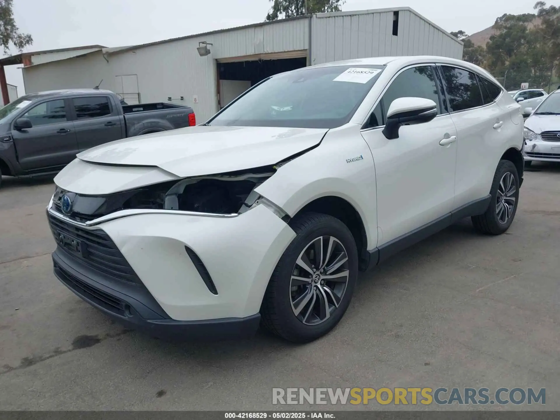 2 fotografías del automóvil dañado JTEAAAAH9MJ053383 TOYOTA VENZA 2021