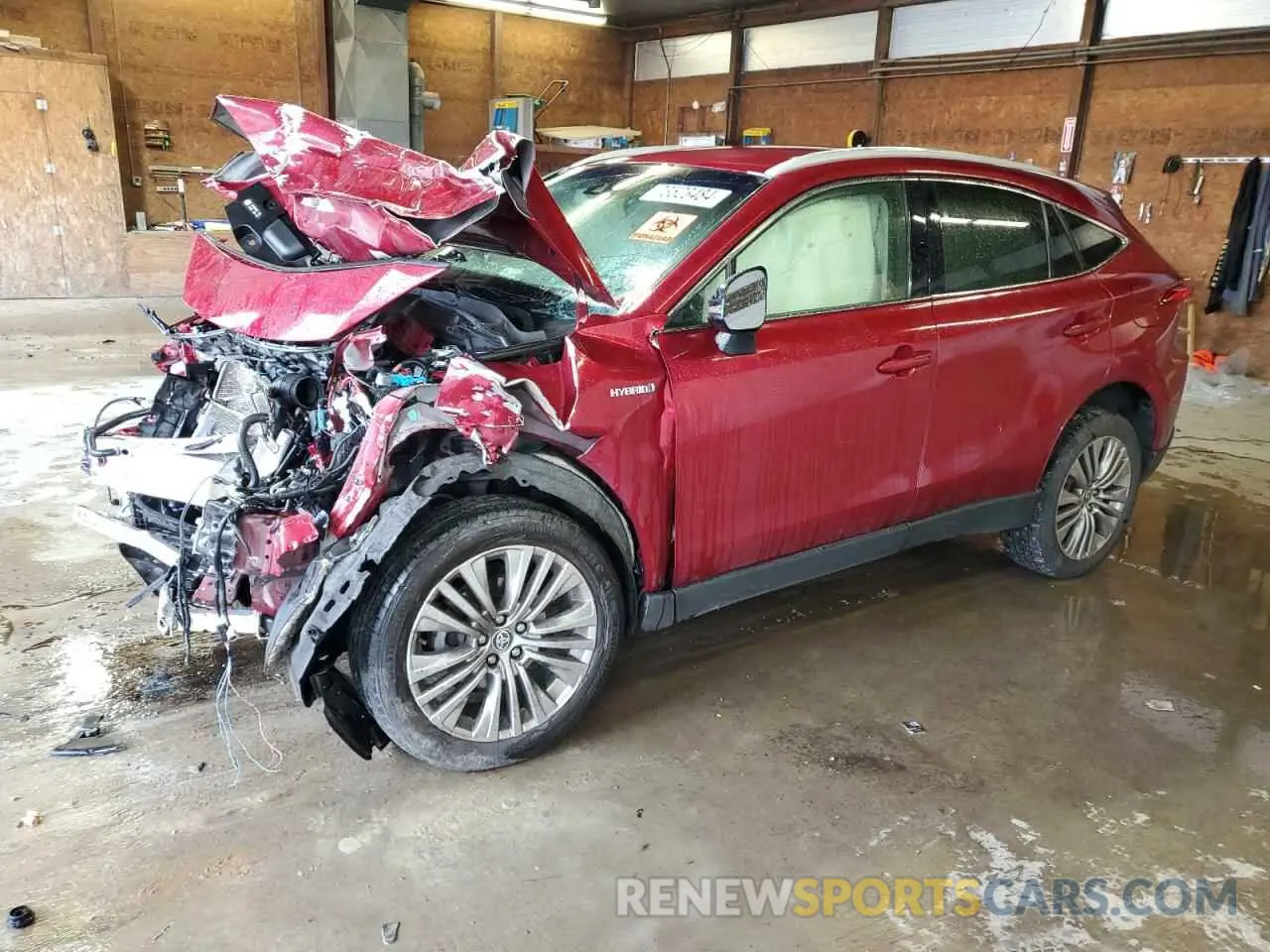 1 fotografías del automóvil dañado JTEAAAAH9MJ055568 TOYOTA VENZA 2021