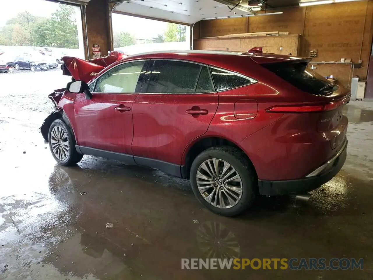 2 fotografías del automóvil dañado JTEAAAAH9MJ055568 TOYOTA VENZA 2021