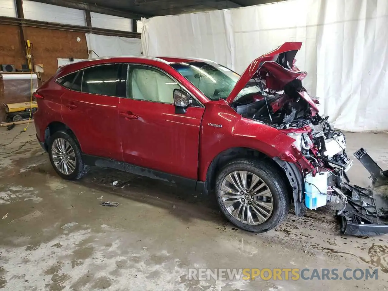 4 fotografías del automóvil dañado JTEAAAAH9MJ055568 TOYOTA VENZA 2021