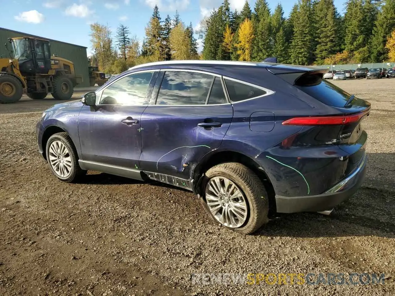 2 fotografías del automóvil dañado JTEAAAAHXMJ001955 TOYOTA VENZA 2021