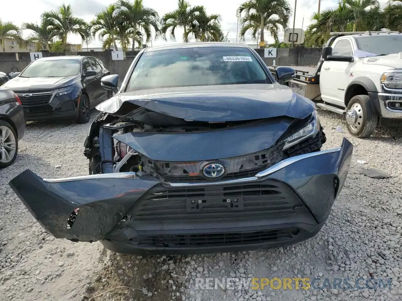 5 fotografías del automóvil dañado JTEAAAAHXMJ003110 TOYOTA VENZA 2021