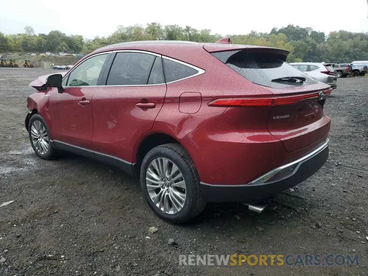 2 fotografías del automóvil dañado JTEAAAAHXMJ040108 TOYOTA VENZA 2021