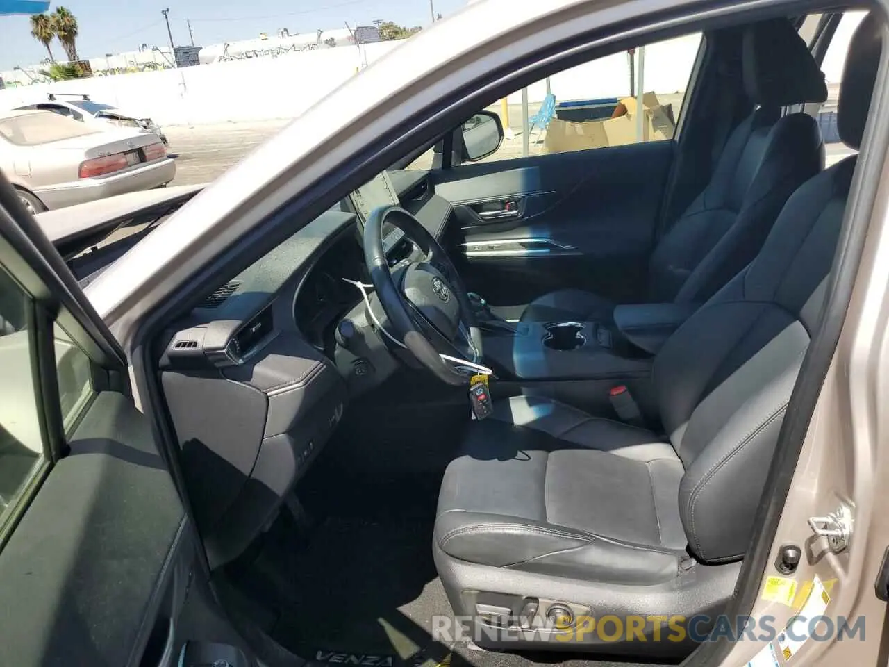 7 fotografías del automóvil dañado JTEAAAAH0NJ117778 TOYOTA VENZA 2022