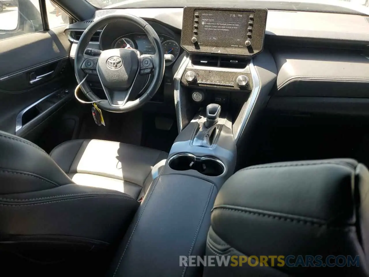 8 fotografías del automóvil dañado JTEAAAAH0NJ117778 TOYOTA VENZA 2022