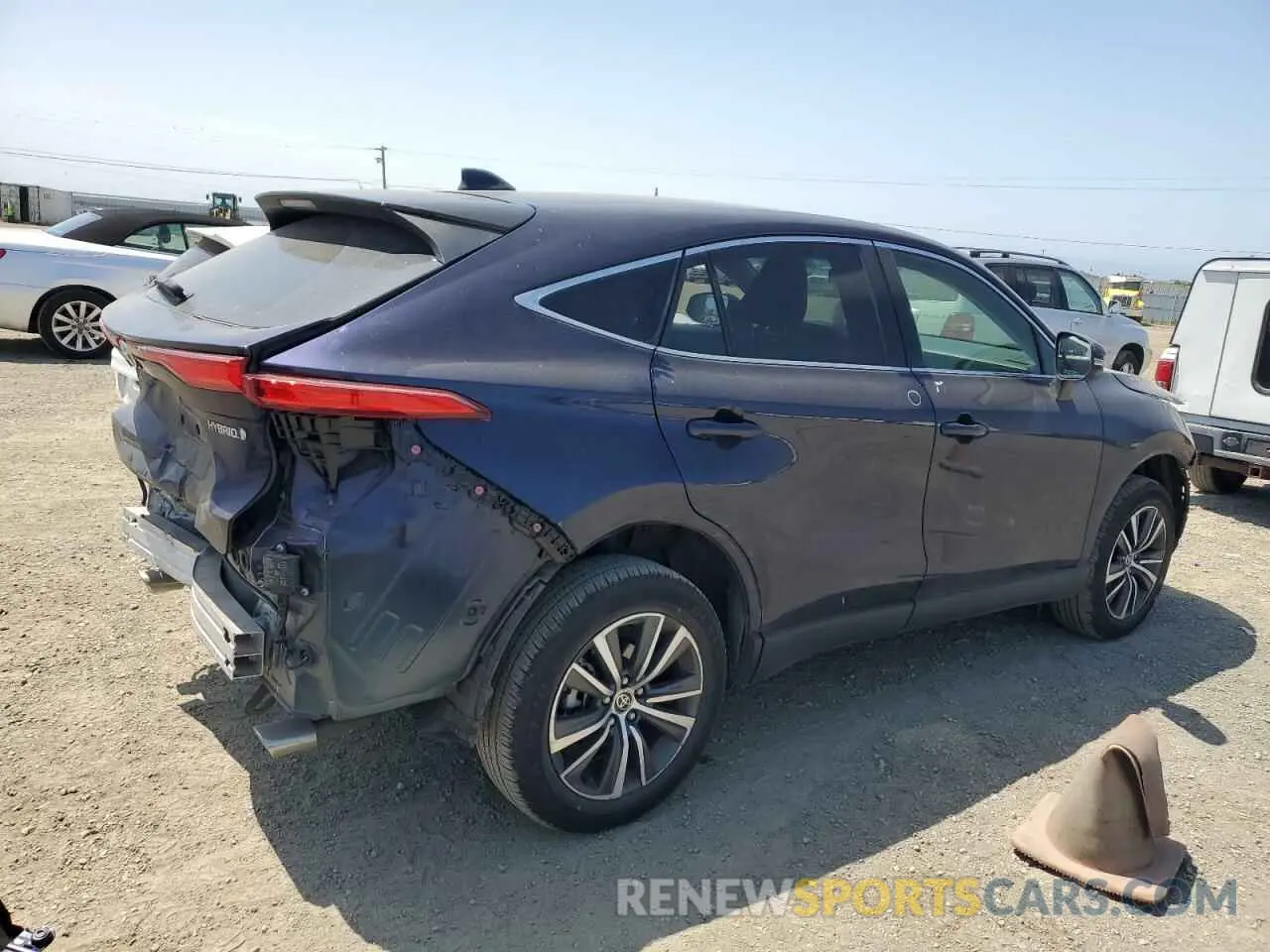 3 fotografías del automóvil dañado JTEAAAAH1NJ104604 TOYOTA VENZA 2022