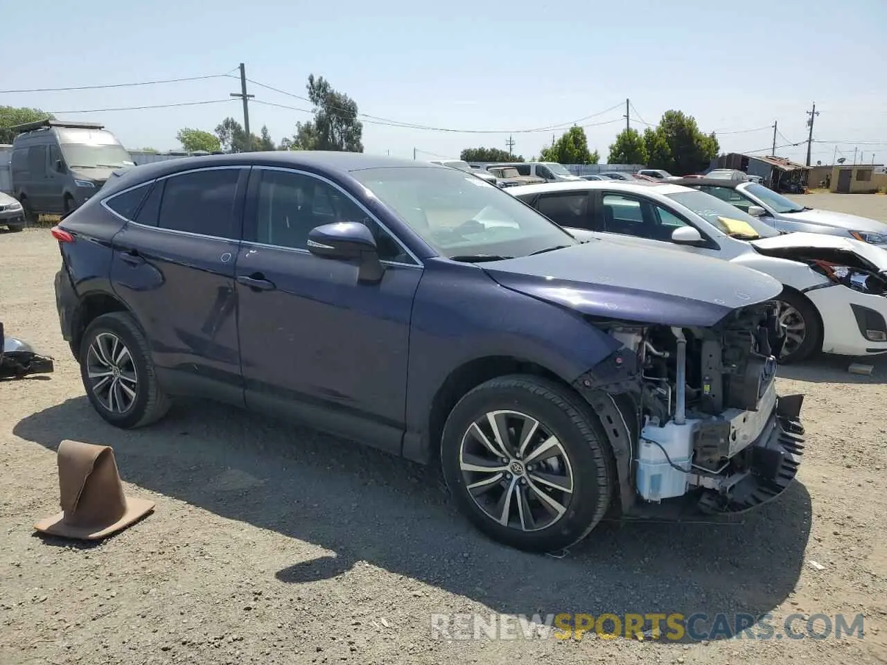 4 fotografías del automóvil dañado JTEAAAAH1NJ104604 TOYOTA VENZA 2022