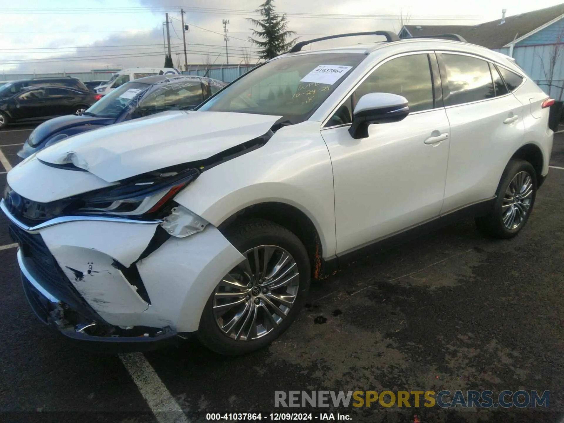 2 fotografías del automóvil dañado JTEAAAAH1NJ105610 TOYOTA VENZA 2022