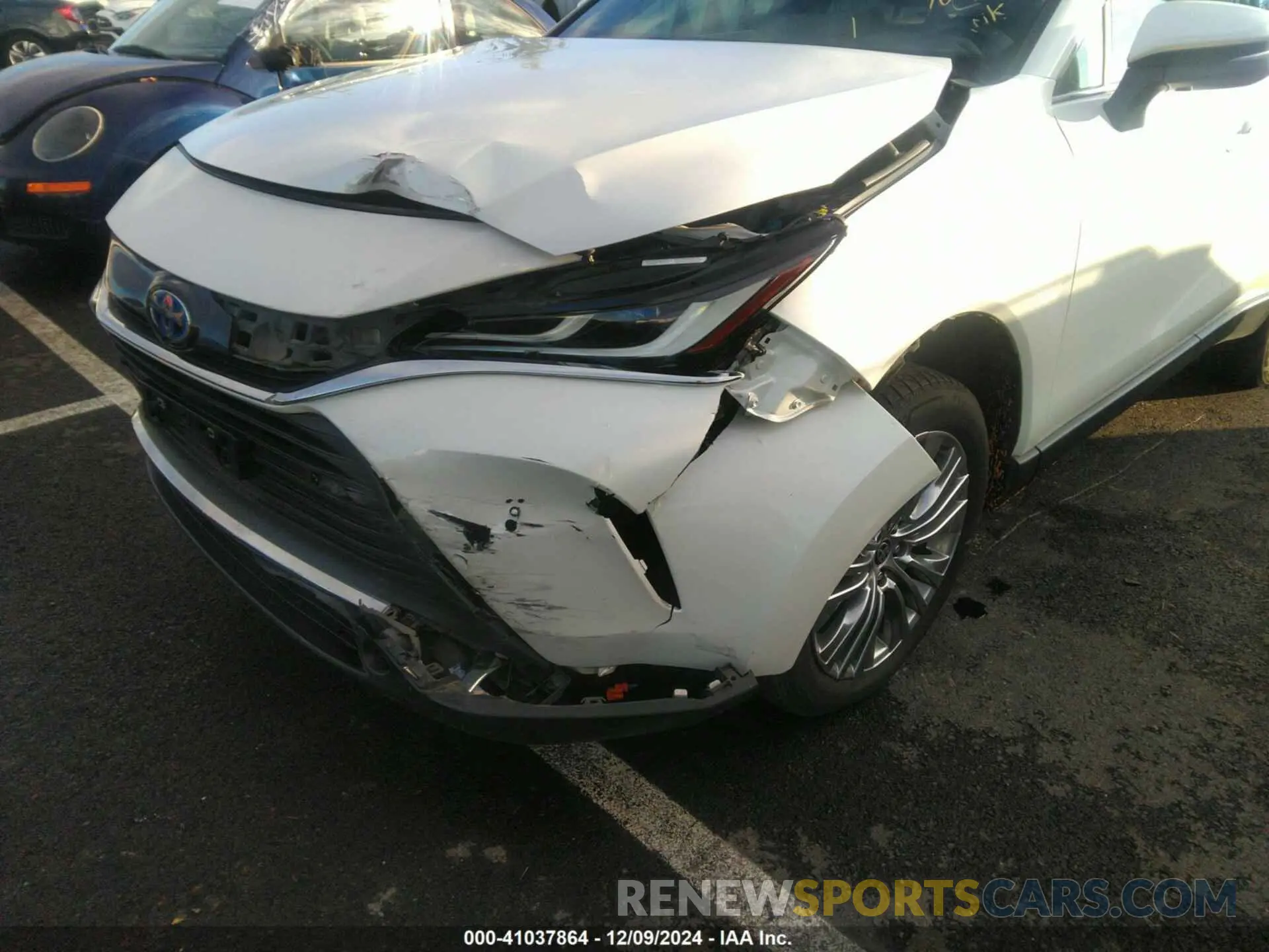 6 fotografías del automóvil dañado JTEAAAAH1NJ105610 TOYOTA VENZA 2022