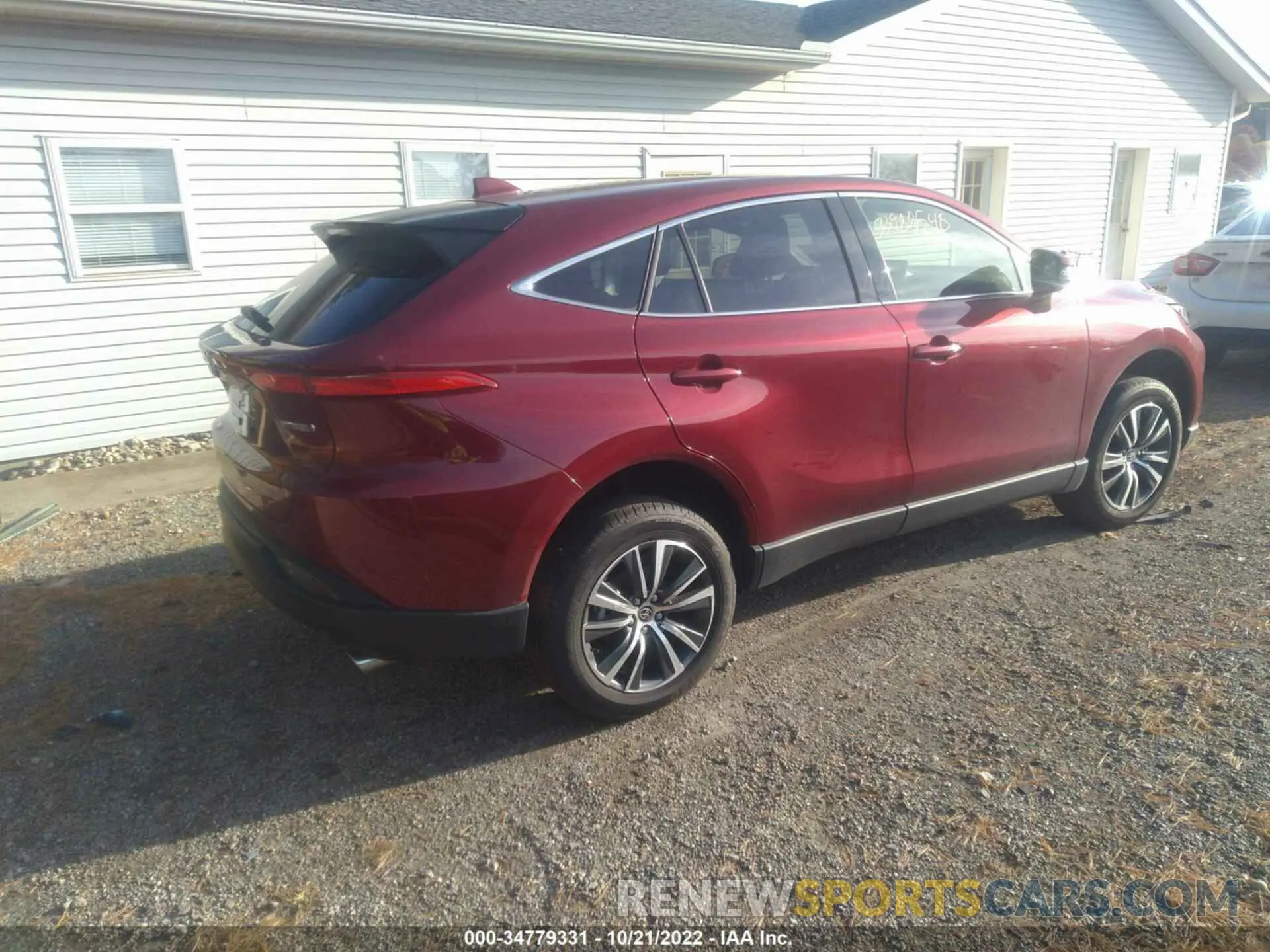 4 fotografías del automóvil dañado JTEAAAAH1NJ106563 TOYOTA VENZA 2022