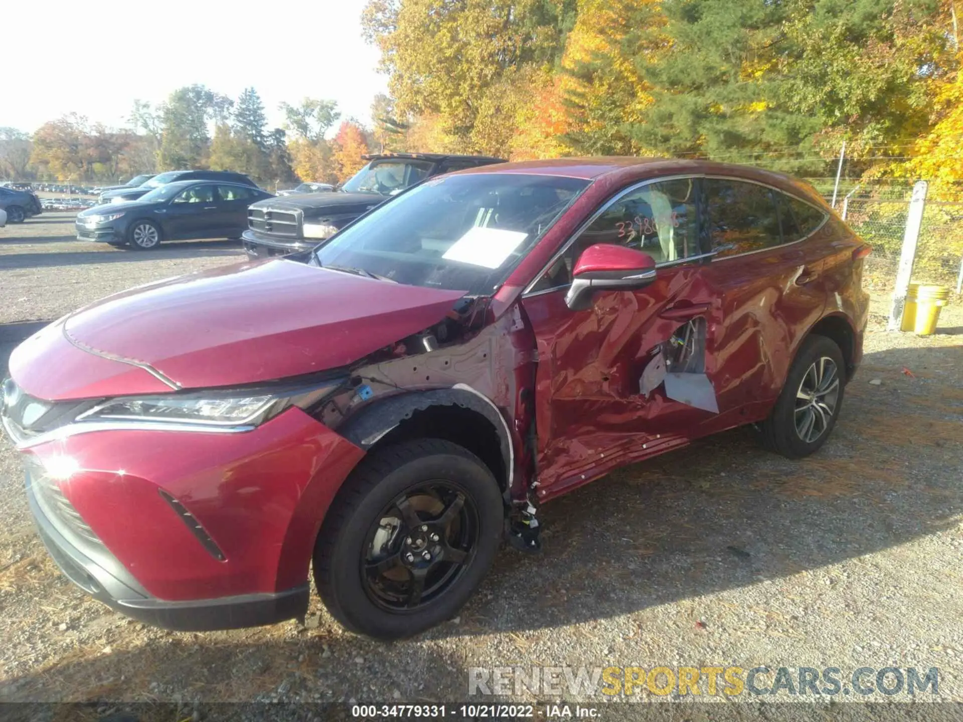6 fotografías del automóvil dañado JTEAAAAH1NJ106563 TOYOTA VENZA 2022