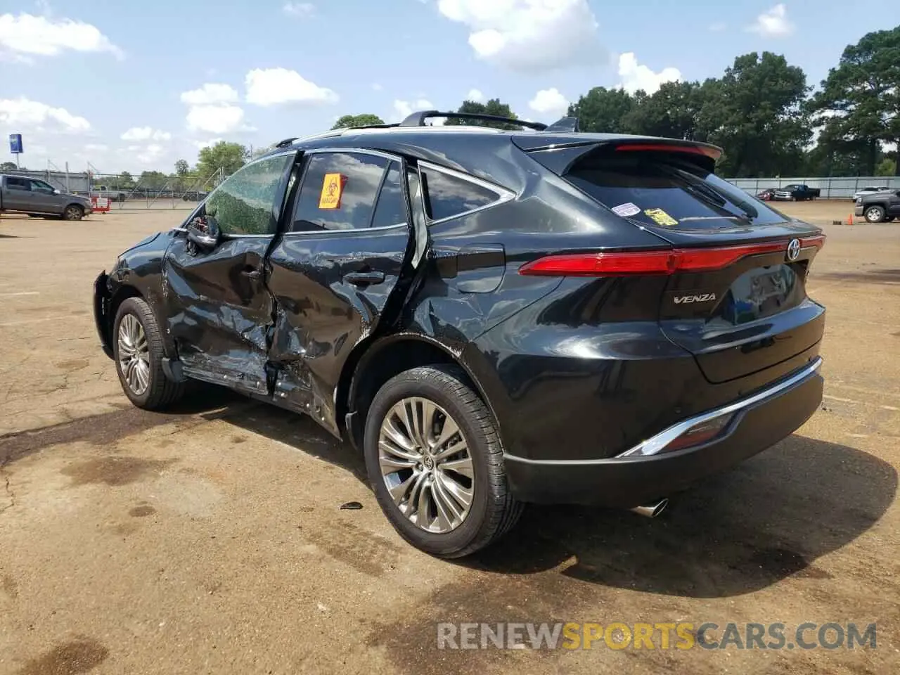 2 fotografías del automóvil dañado JTEAAAAH2NJ088347 TOYOTA VENZA 2022