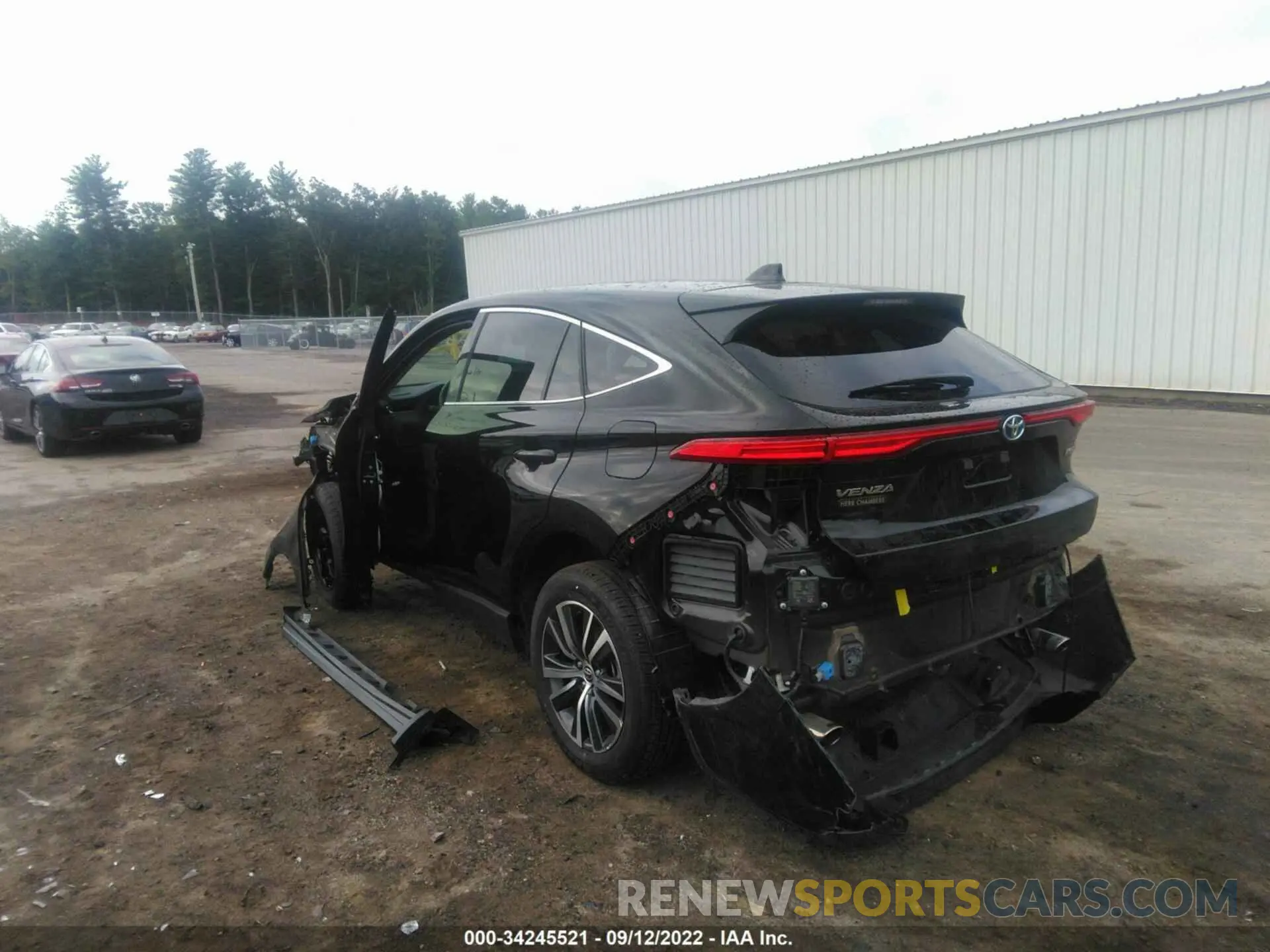 12 fotografías del automóvil dañado JTEAAAAH3NJ087238 TOYOTA VENZA 2022