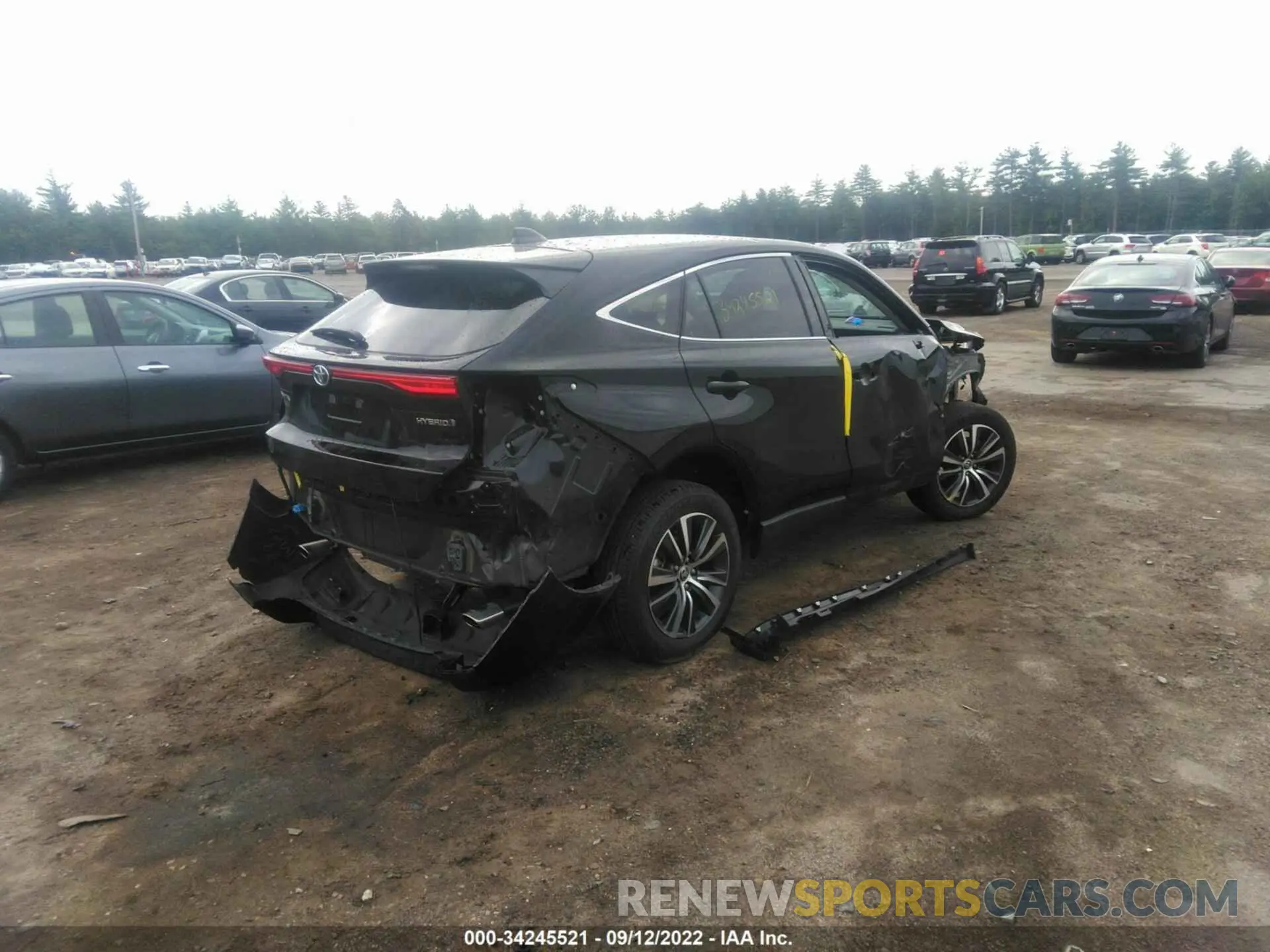4 fotografías del automóvil dañado JTEAAAAH3NJ087238 TOYOTA VENZA 2022