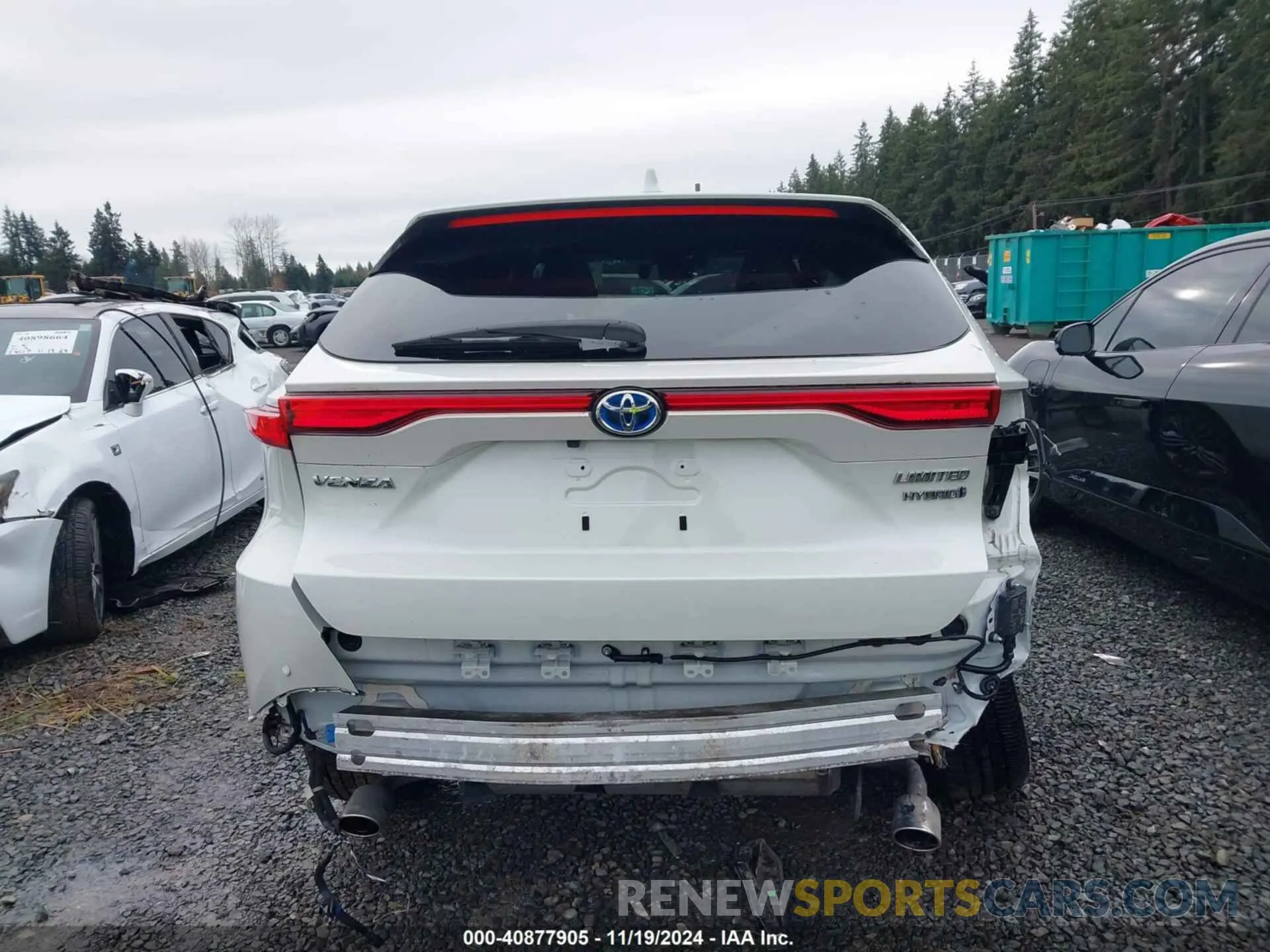17 fotografías del automóvil dañado JTEAAAAH3NJ090396 TOYOTA VENZA 2022