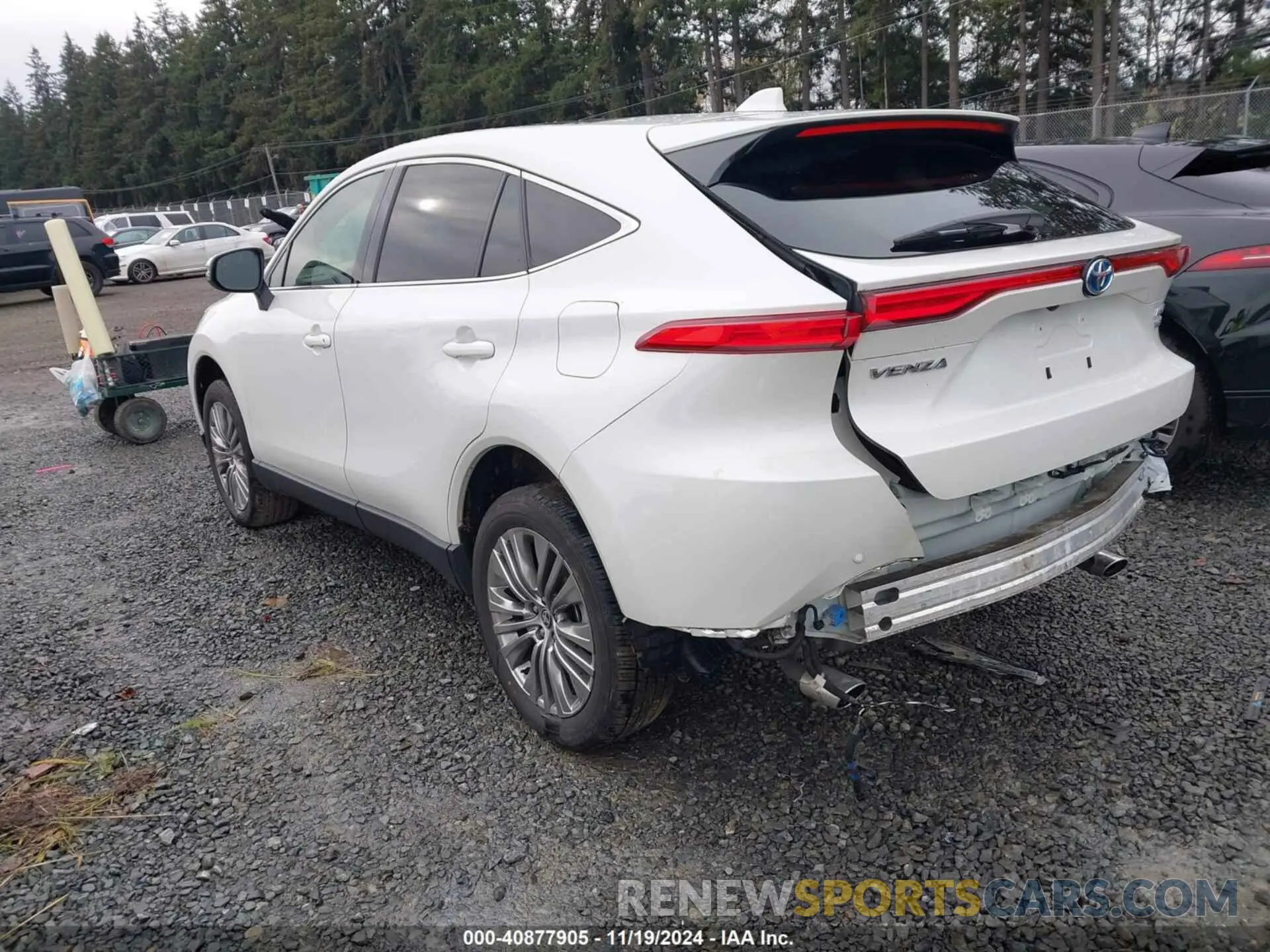 3 fotografías del automóvil dañado JTEAAAAH3NJ090396 TOYOTA VENZA 2022