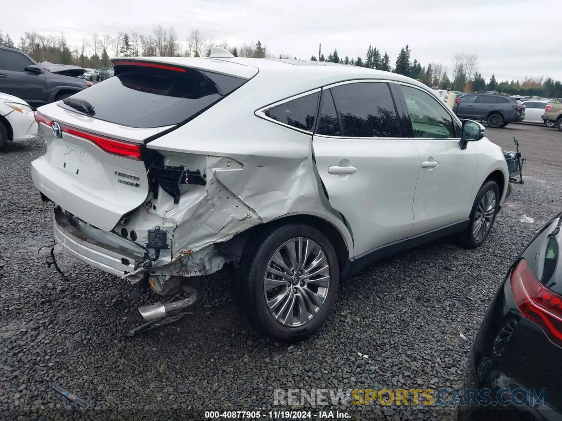 4 fotografías del automóvil dañado JTEAAAAH3NJ090396 TOYOTA VENZA 2022