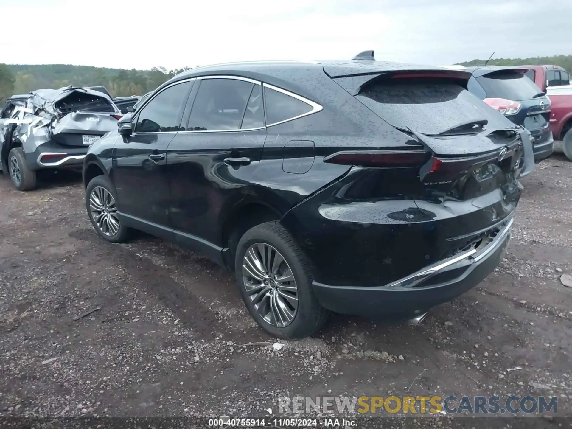 3 fotografías del automóvil dañado JTEAAAAH3NJ092312 TOYOTA VENZA 2022
