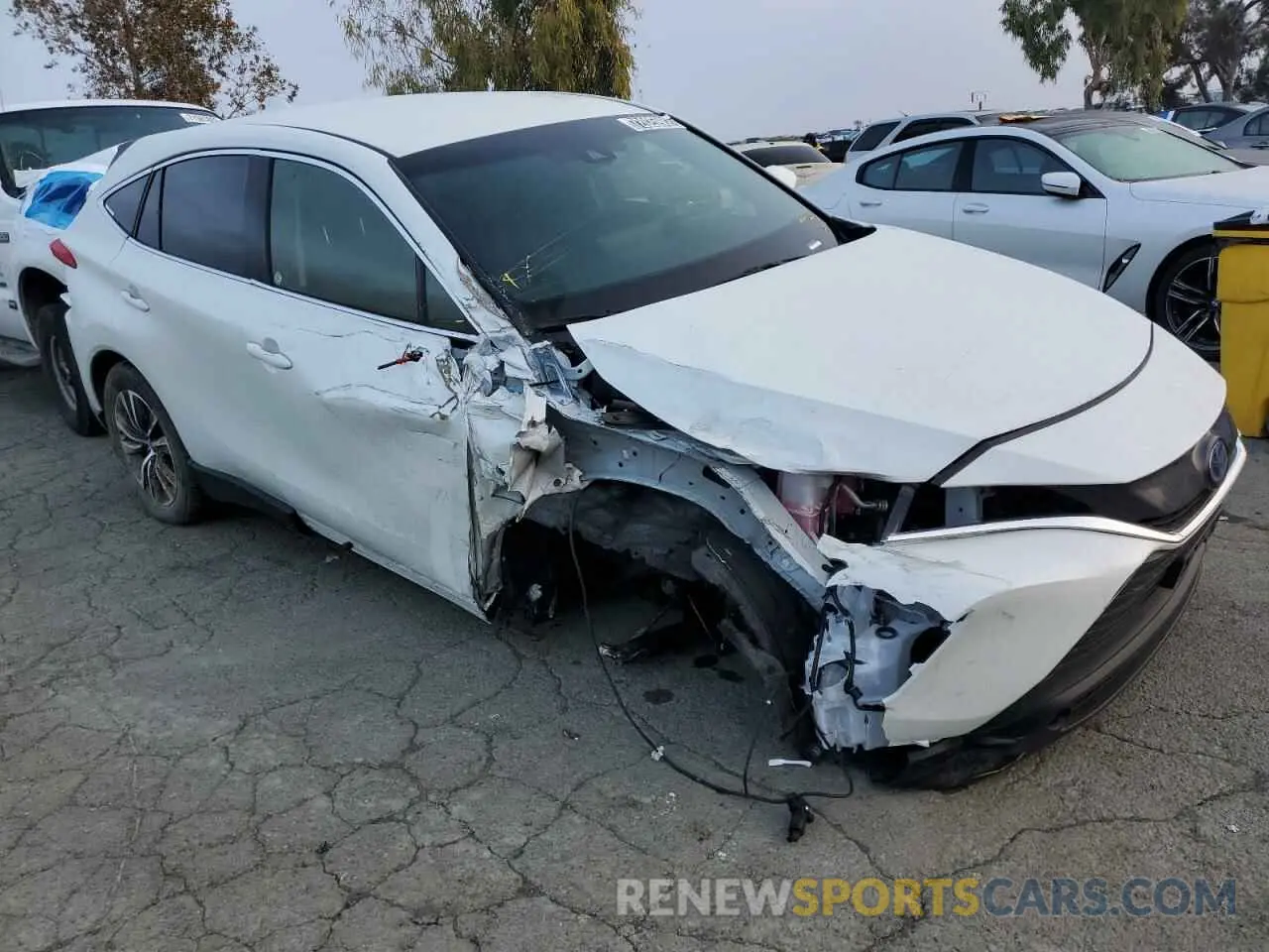 4 fotografías del automóvil dañado JTEAAAAH3NJ093735 TOYOTA VENZA 2022
