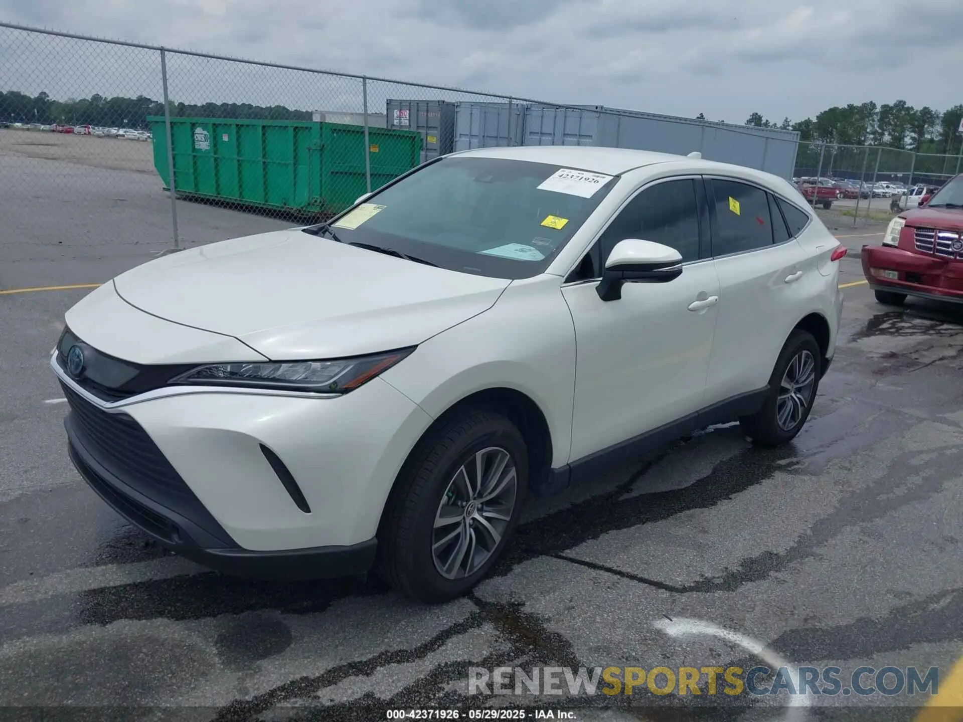 2 fotografías del automóvil dañado JTEAAAAH3NJ094142 TOYOTA VENZA 2022
