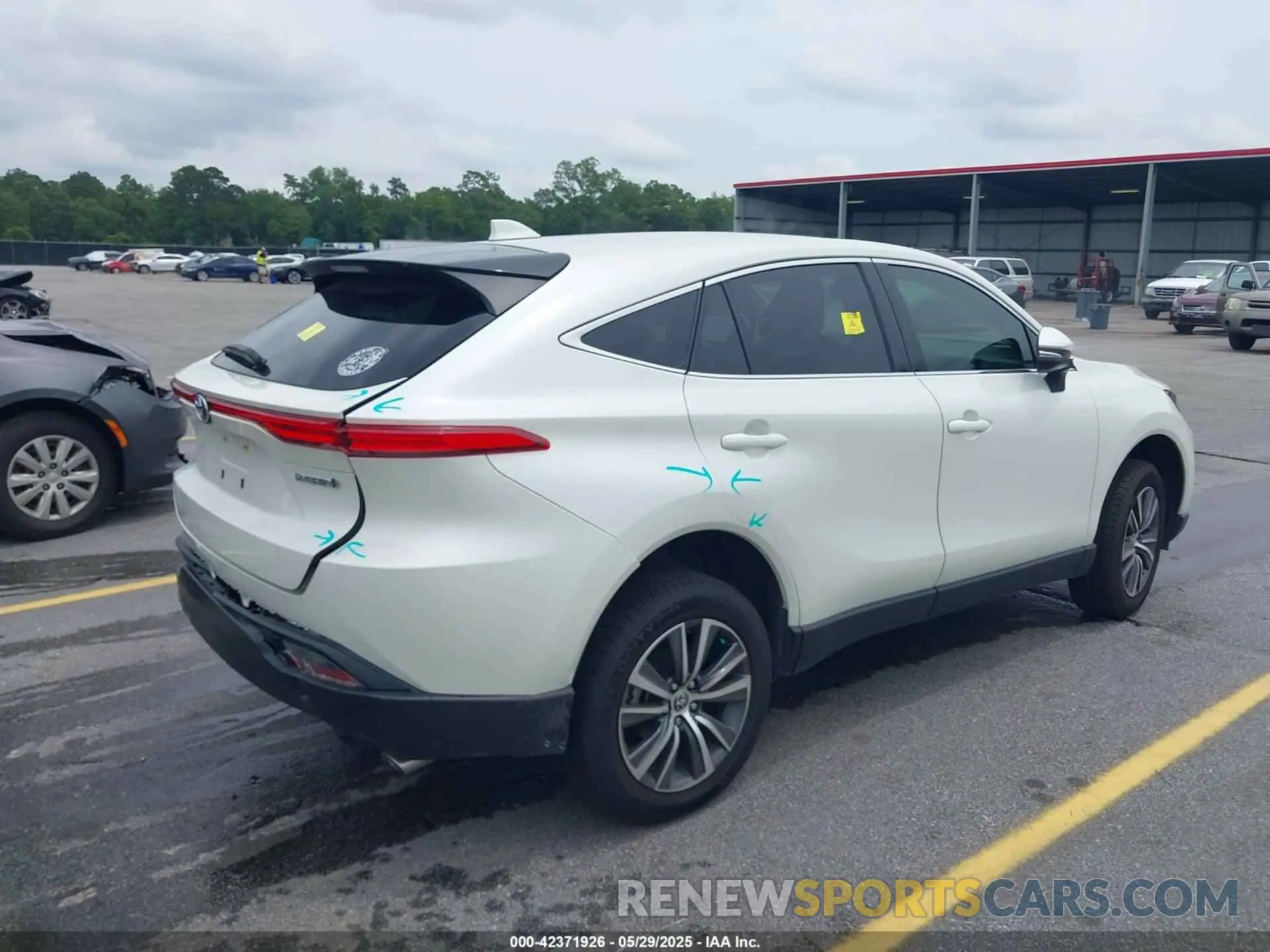 4 fotografías del automóvil dañado JTEAAAAH3NJ094142 TOYOTA VENZA 2022