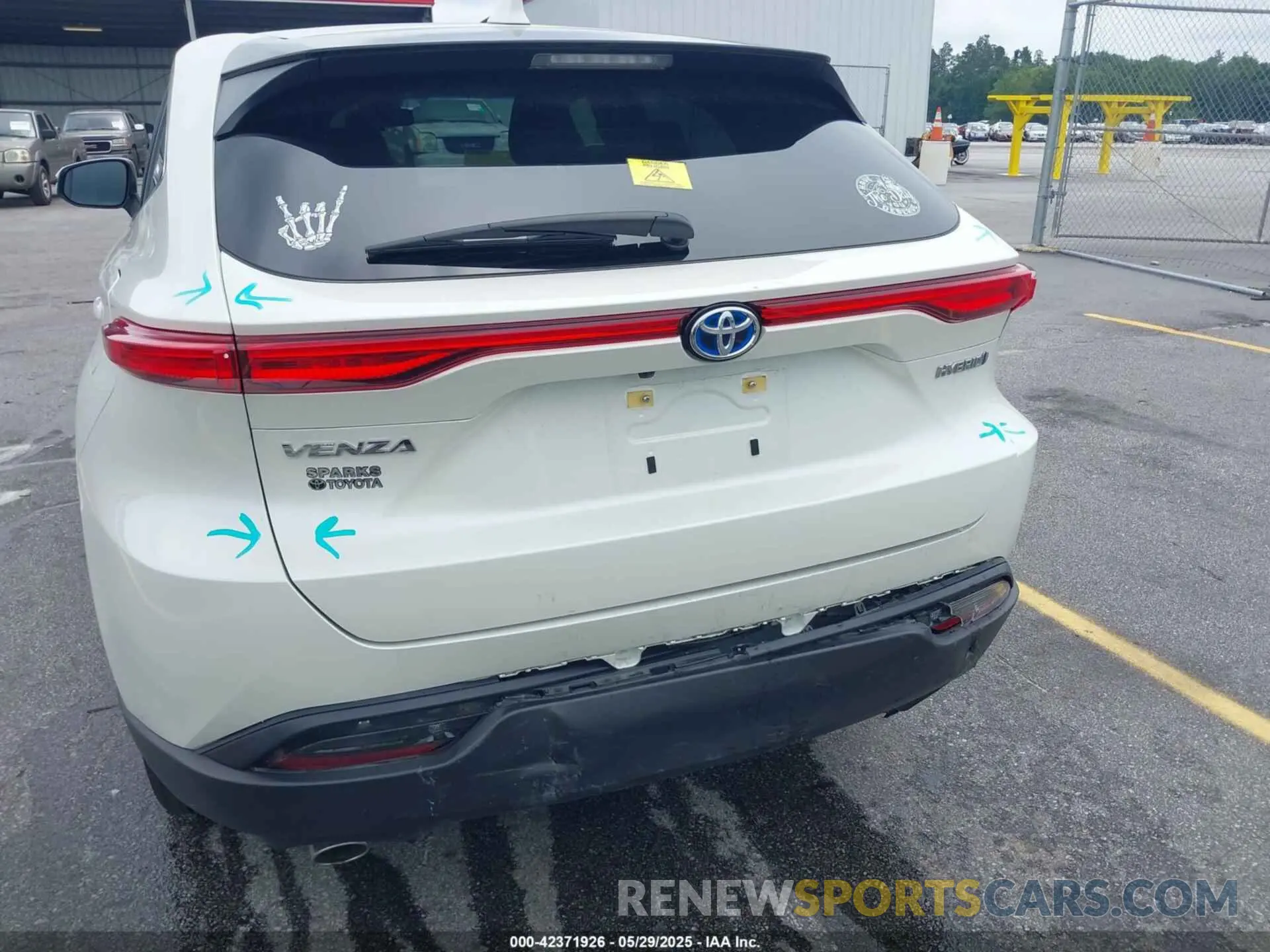 6 fotografías del automóvil dañado JTEAAAAH3NJ094142 TOYOTA VENZA 2022