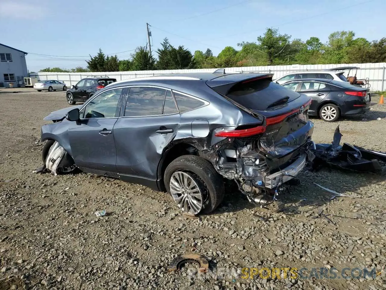 2 fotografías del automóvil dañado JTEAAAAH3NJ097140 TOYOTA VENZA 2022