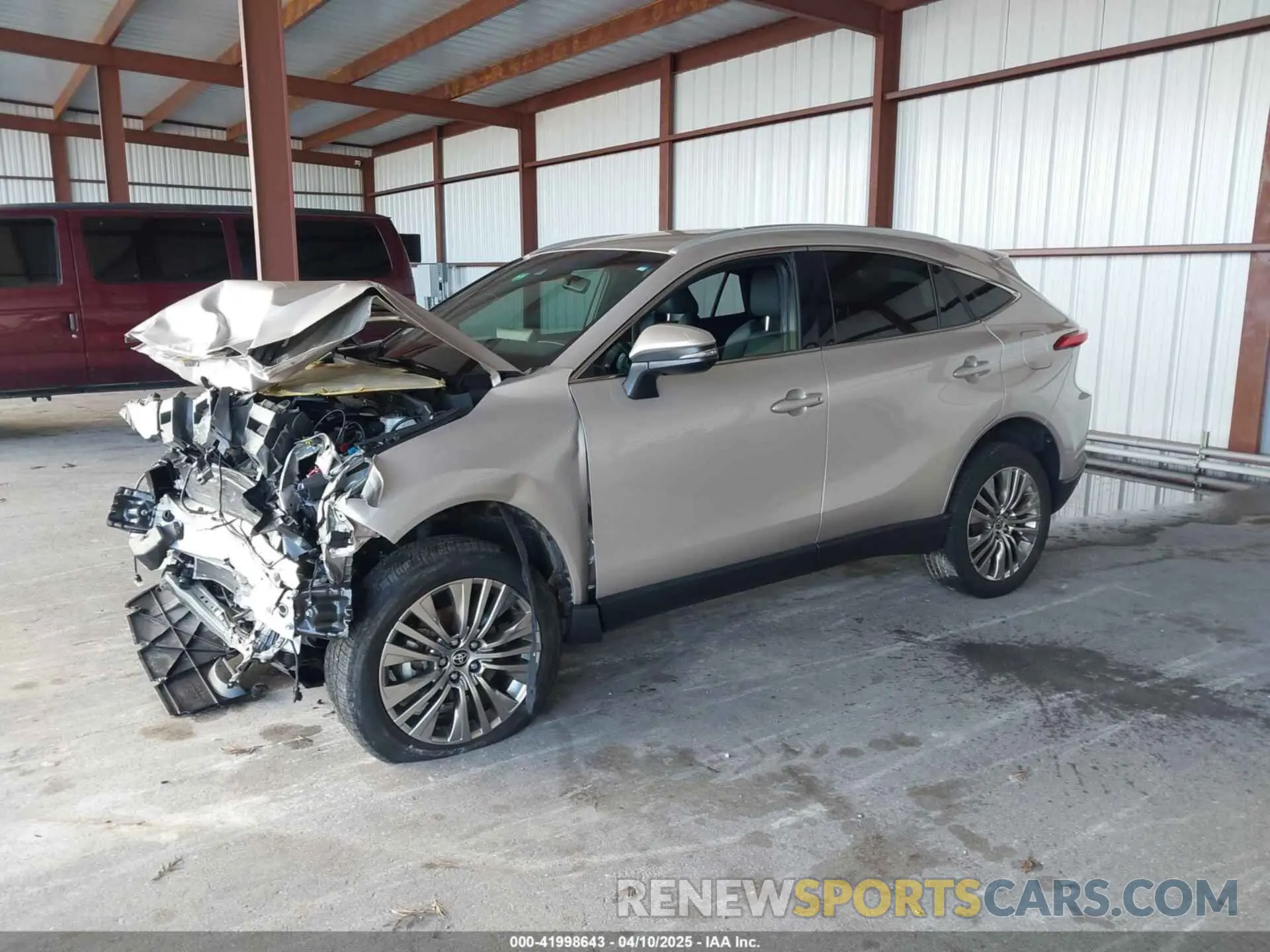 2 fotografías del automóvil dañado JTEAAAAH3NJ116253 TOYOTA VENZA 2022