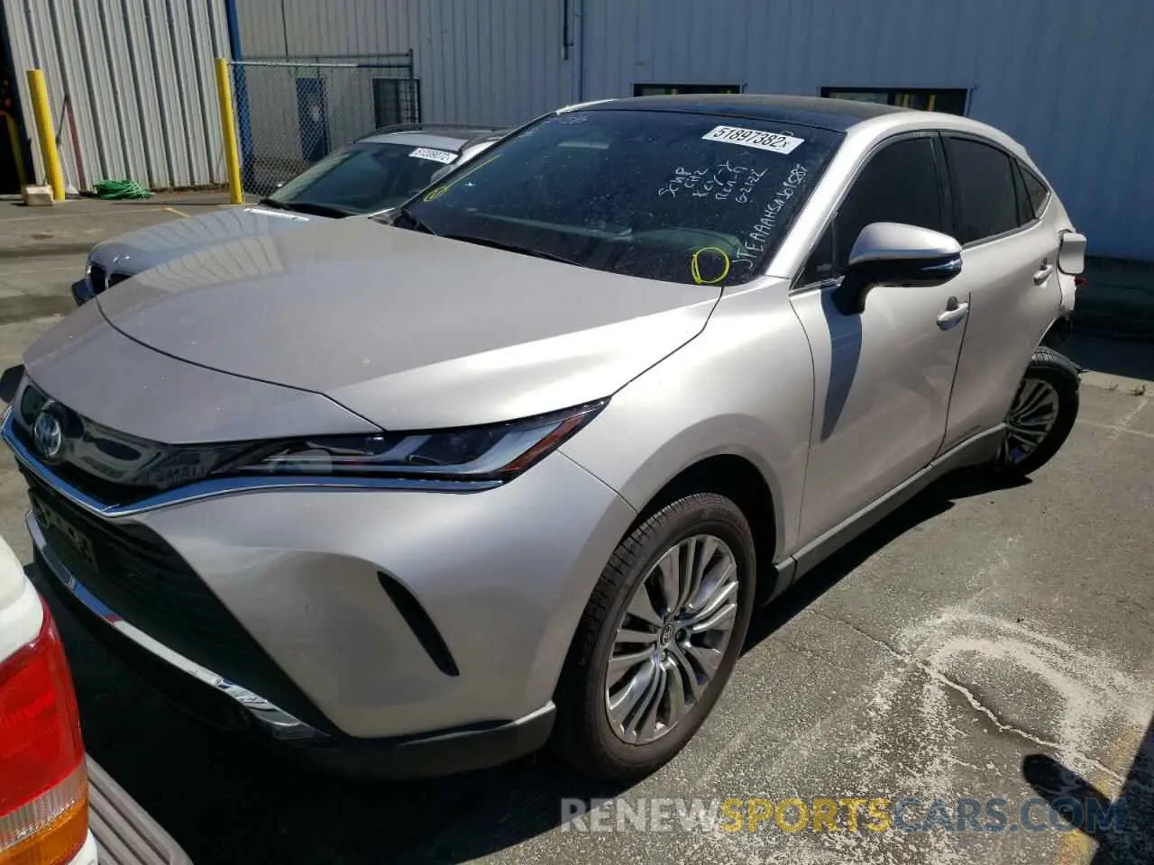 2 fotografías del automóvil dañado JTEAAAAH5NJ095289 TOYOTA VENZA 2022