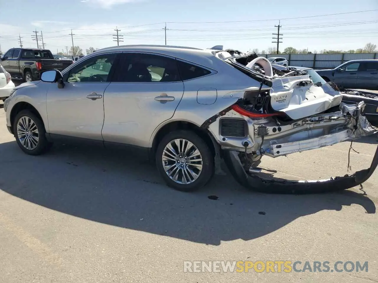 2 fotografías del automóvil dañado JTEAAAAH5NJ103293 TOYOTA VENZA 2022