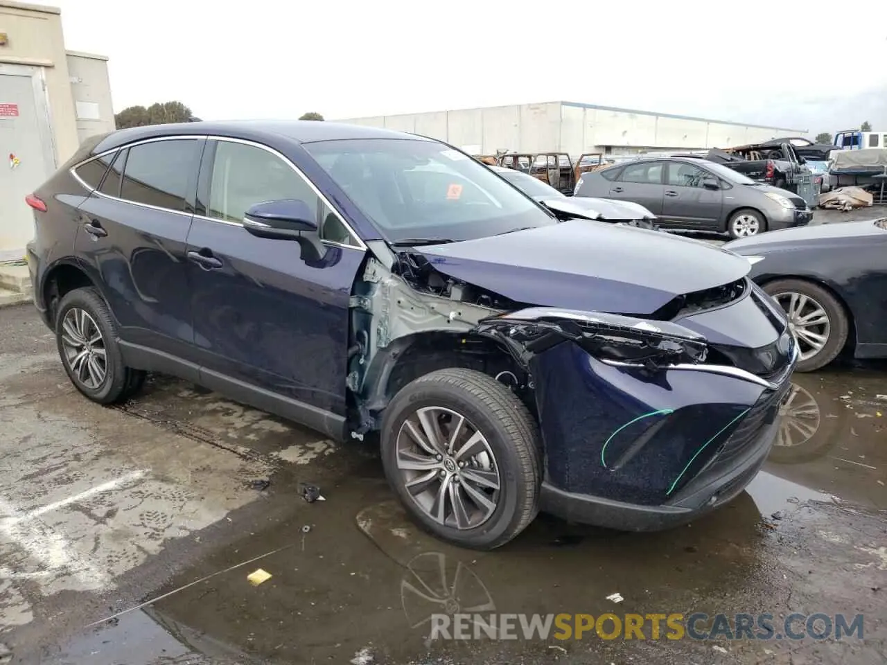 4 fotografías del automóvil dañado JTEAAAAH5NJ110468 TOYOTA VENZA 2022