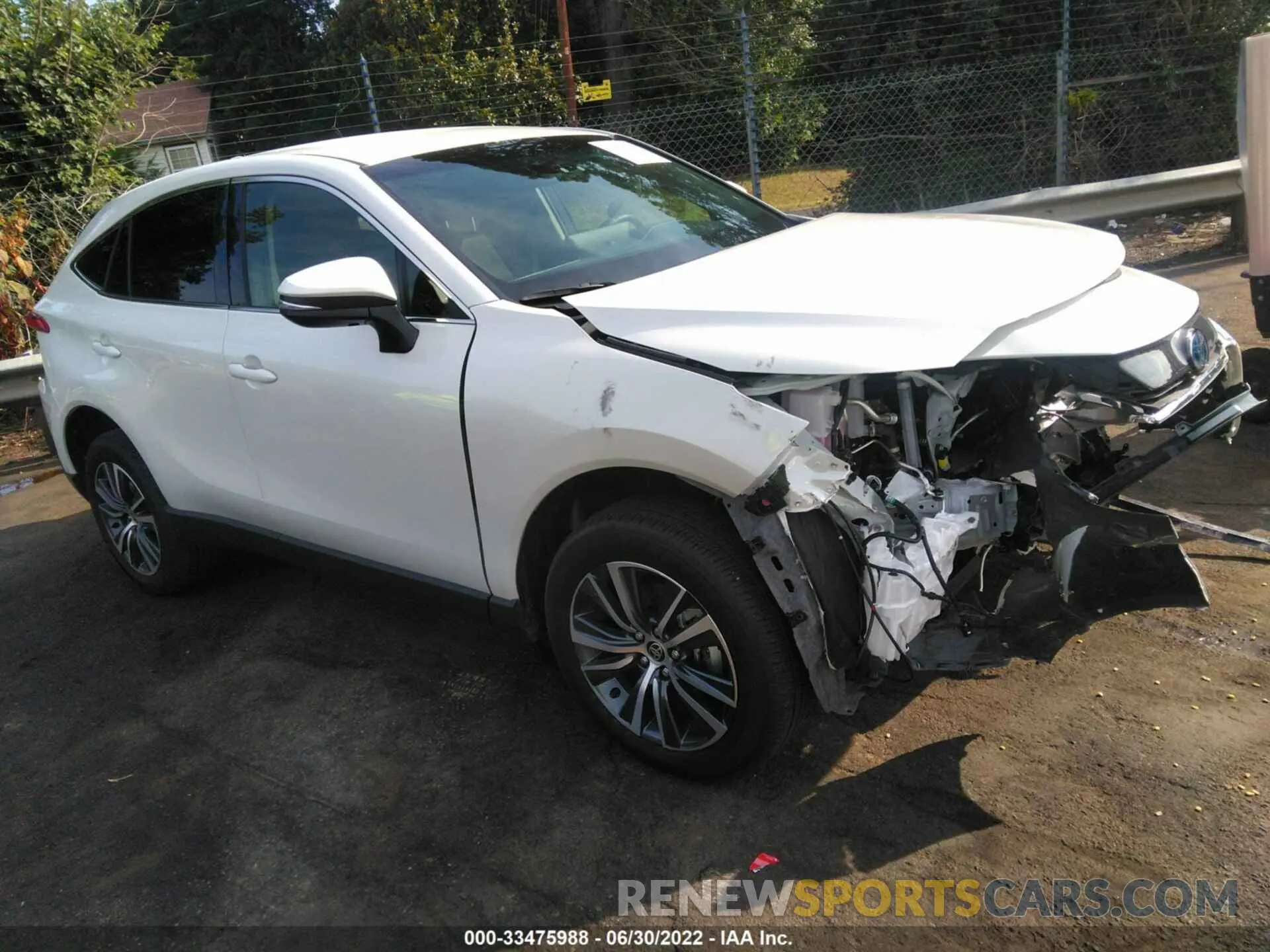 1 fotografías del automóvil dañado JTEAAAAH6NJ095754 TOYOTA VENZA 2022