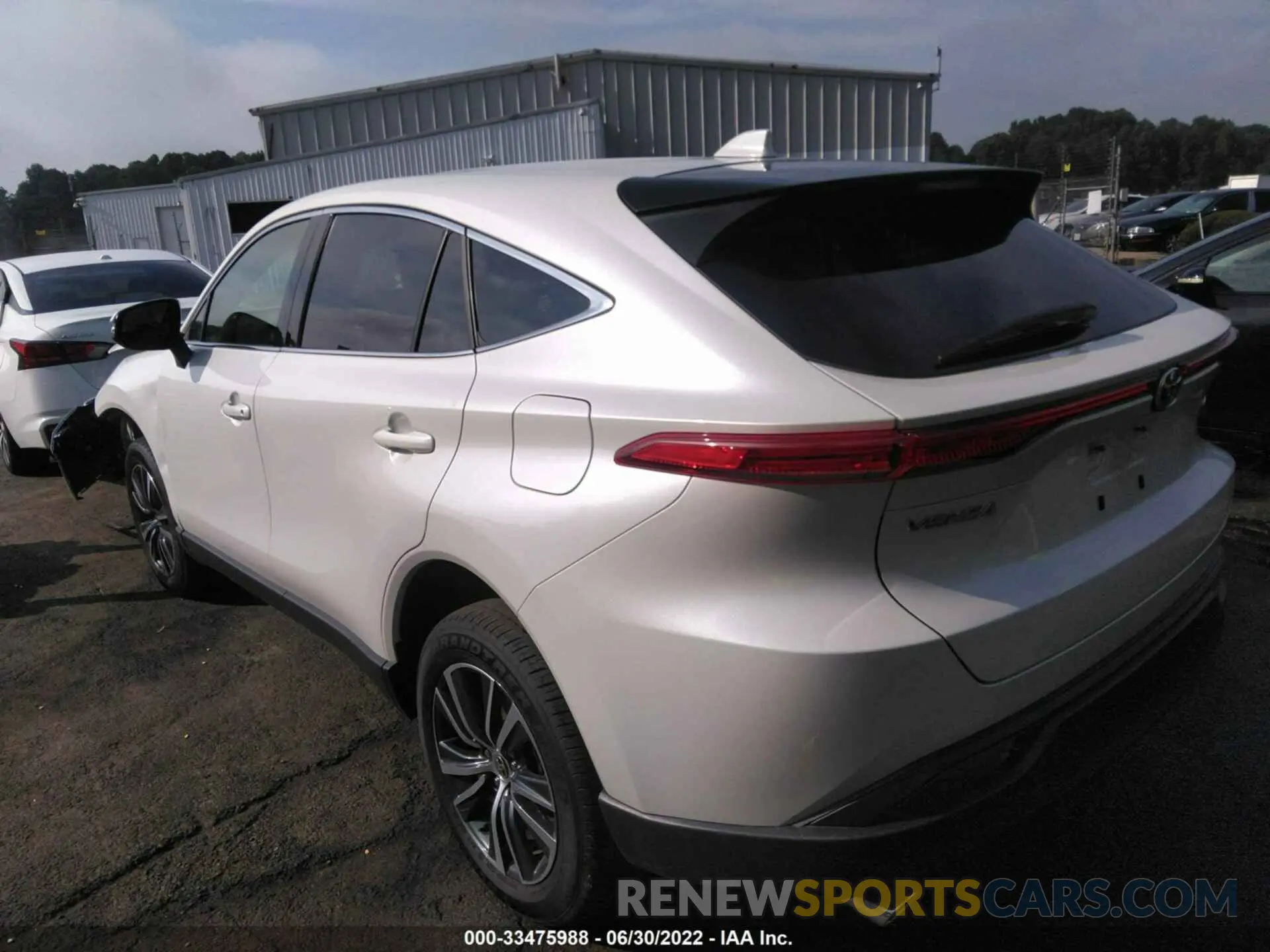 3 fotografías del automóvil dañado JTEAAAAH6NJ095754 TOYOTA VENZA 2022