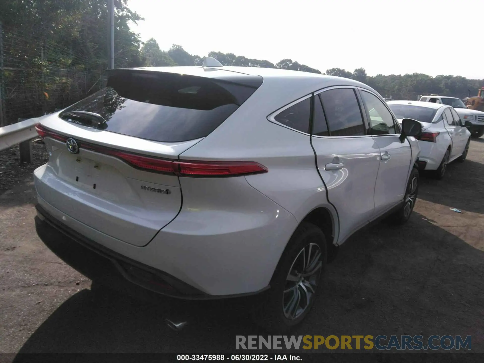 4 fotografías del automóvil dañado JTEAAAAH6NJ095754 TOYOTA VENZA 2022