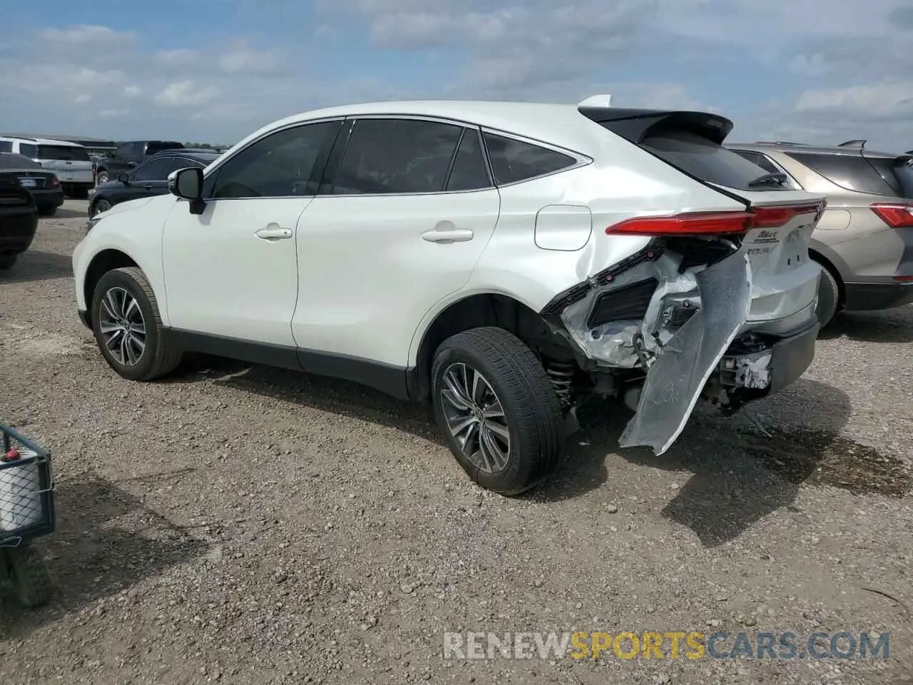 2 fotografías del automóvil dañado JTEAAAAH6NJ105330 TOYOTA VENZA 2022