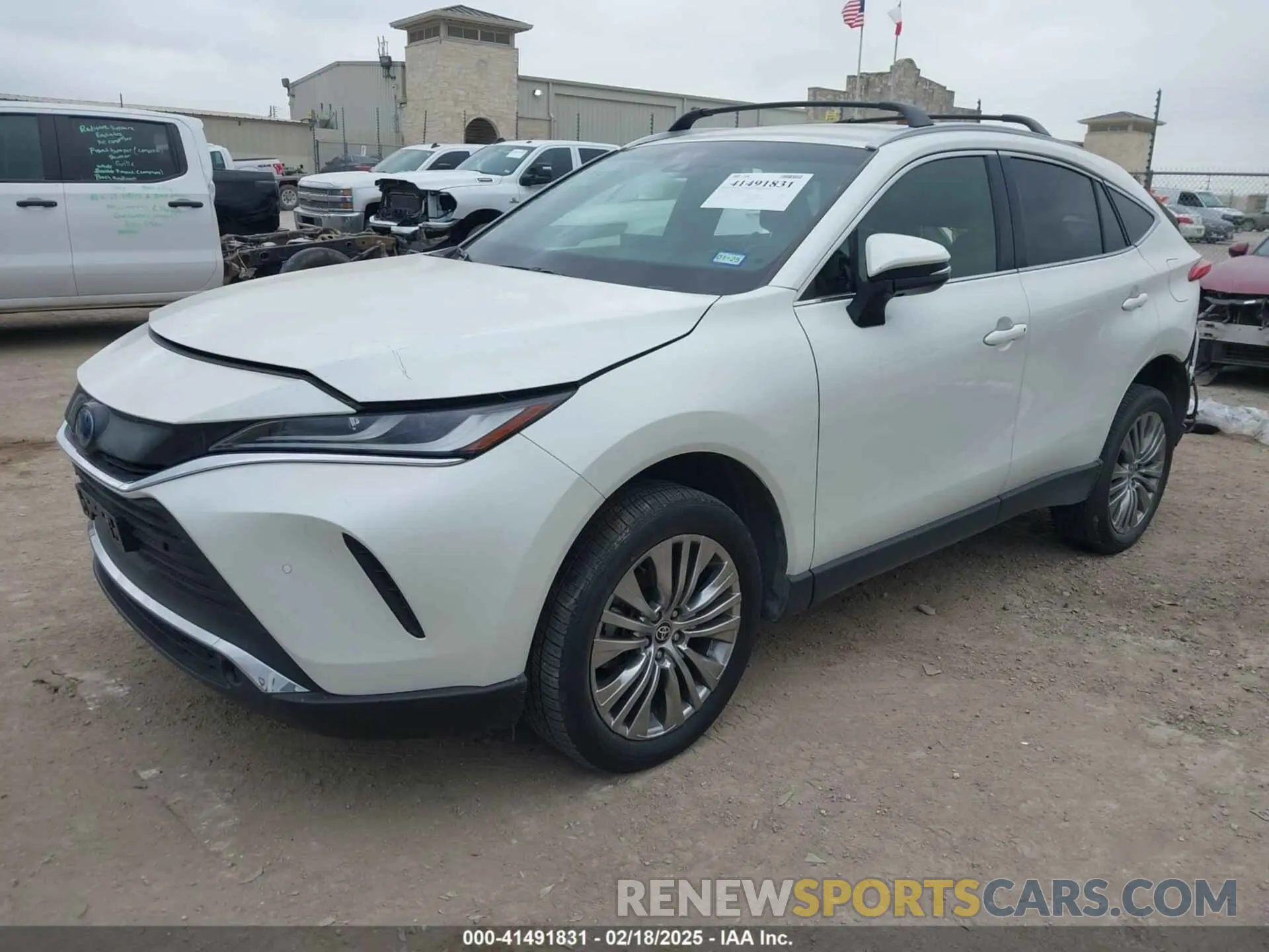 2 fotografías del automóvil dañado JTEAAAAH7NJ091115 TOYOTA VENZA 2022