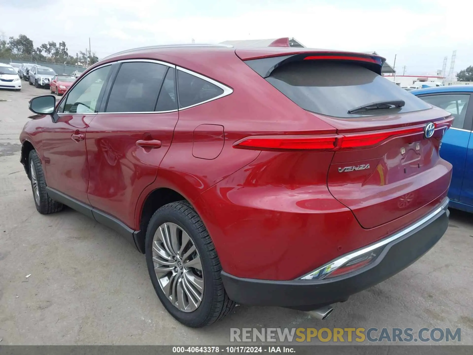 3 fotografías del automóvil dañado JTEAAAAH8NJ097733 TOYOTA VENZA 2022