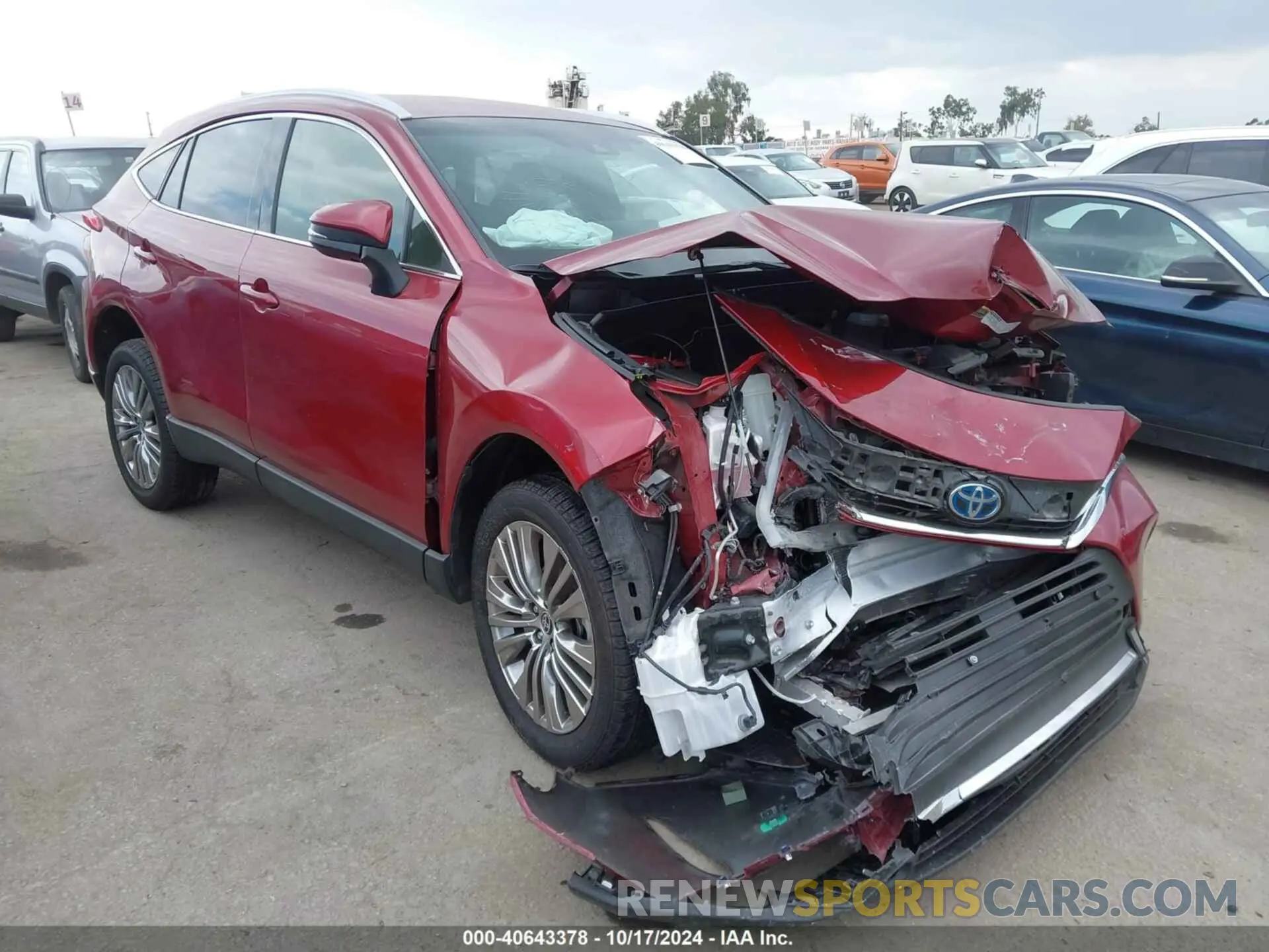 6 fotografías del automóvil dañado JTEAAAAH8NJ097733 TOYOTA VENZA 2022
