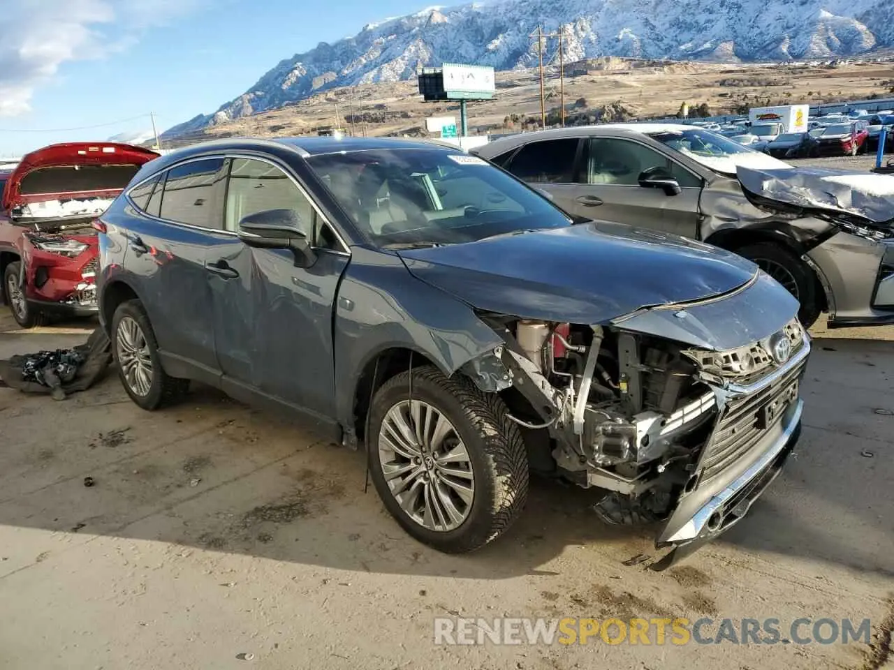 4 fotografías del automóvil dañado JTEAAAAH8NJ106589 TOYOTA VENZA 2022