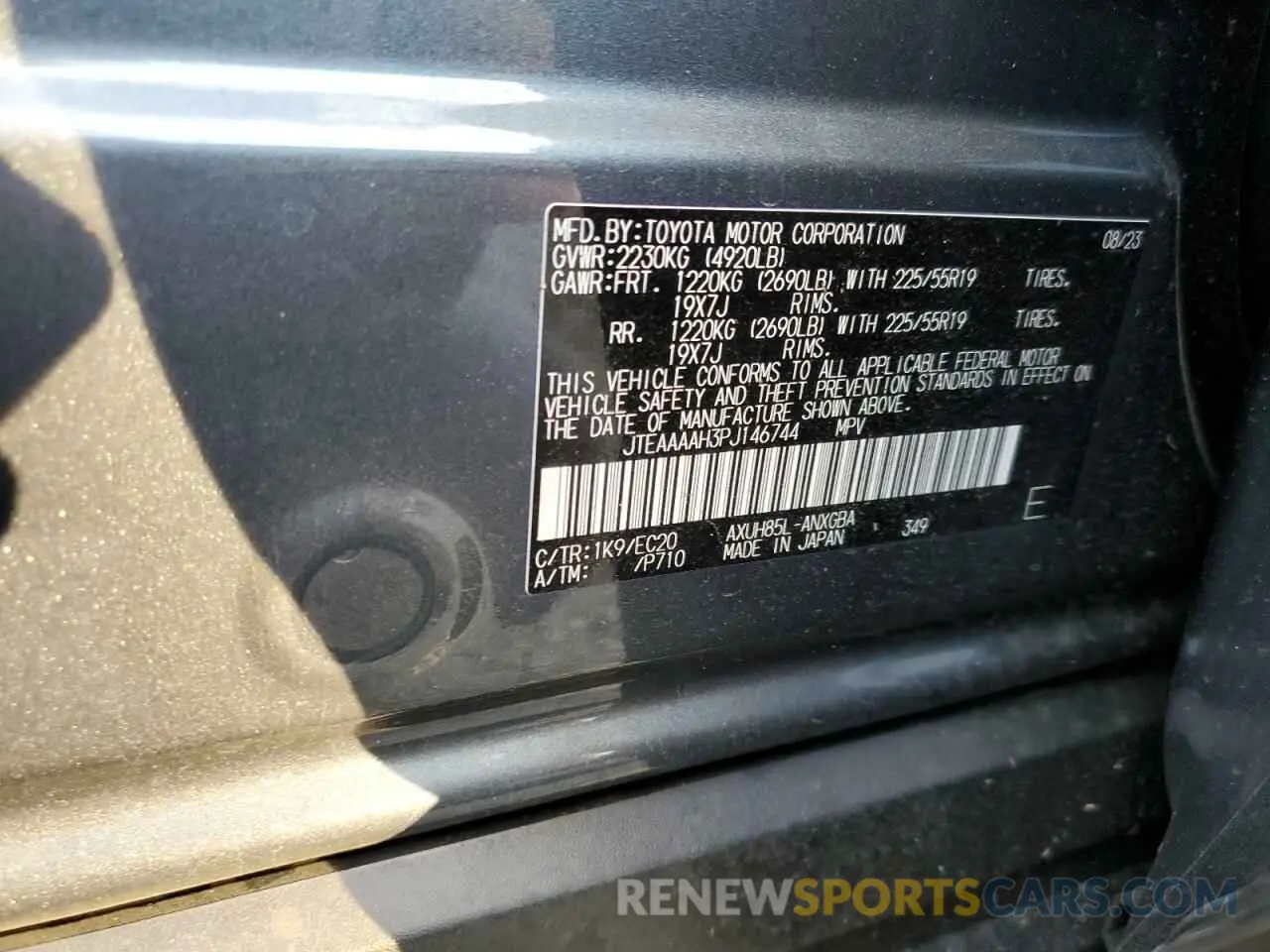 14 fotografías del automóvil dañado JTEAAAAH3PJ146744 TOYOTA VENZA 2023