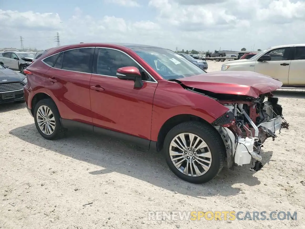 4 fotografías del automóvil dañado JTEAAAAH6PJ140923 TOYOTA VENZA 2023