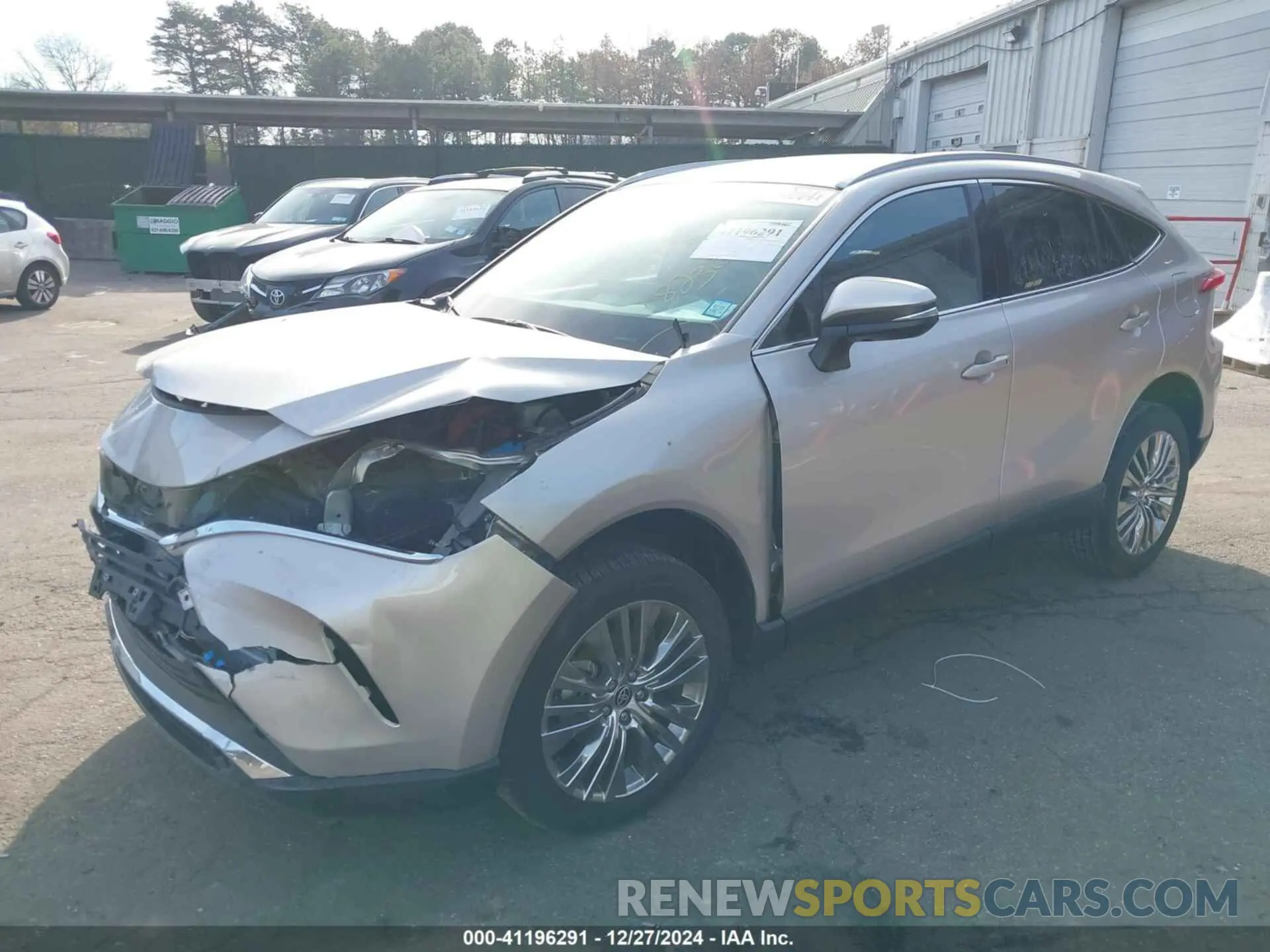 2 fotografías del automóvil dañado JTEAAAAH0RJ182300 TOYOTA VENZA 2024