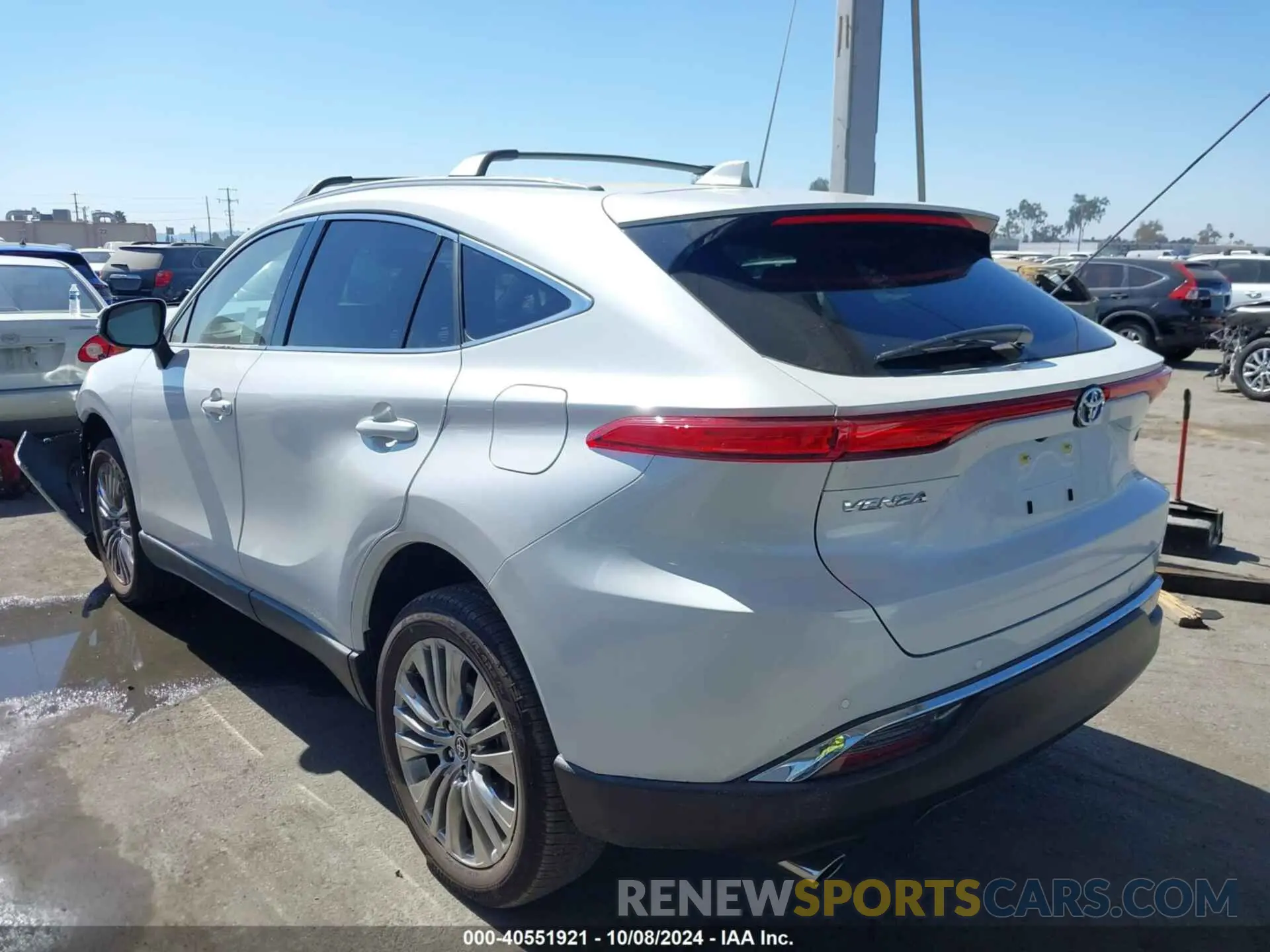 3 fotografías del automóvil dañado JTEAAAAH5RJ186505 TOYOTA VENZA 2024