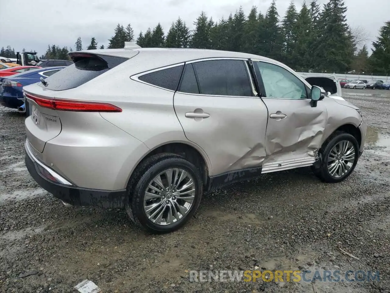 3 fotografías del automóvil dañado JTEAAAAH7RJ166014 TOYOTA VENZA 2024