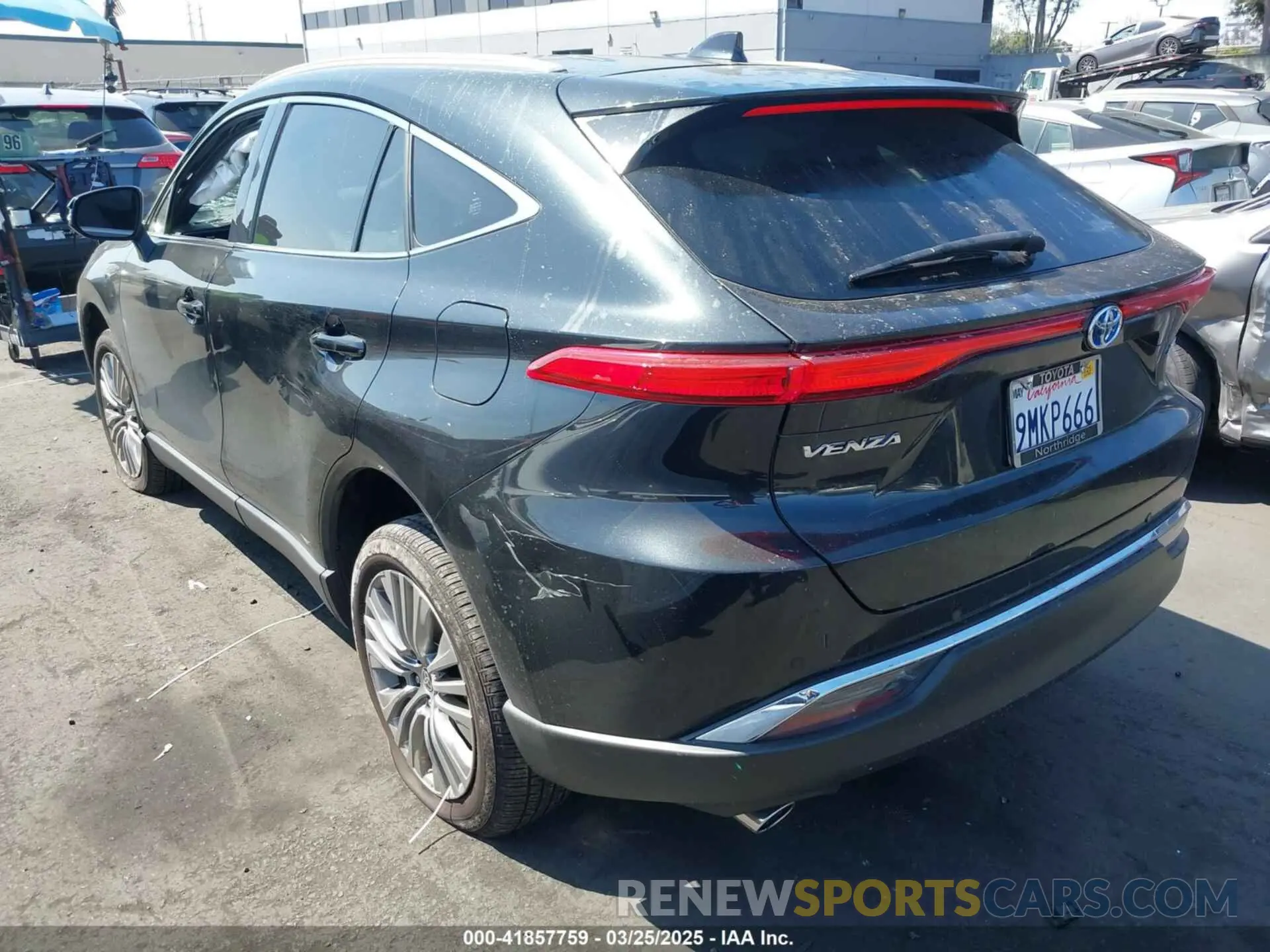 3 fotografías del automóvil dañado JTEAAAAH7RJ175408 TOYOTA VENZA 2024