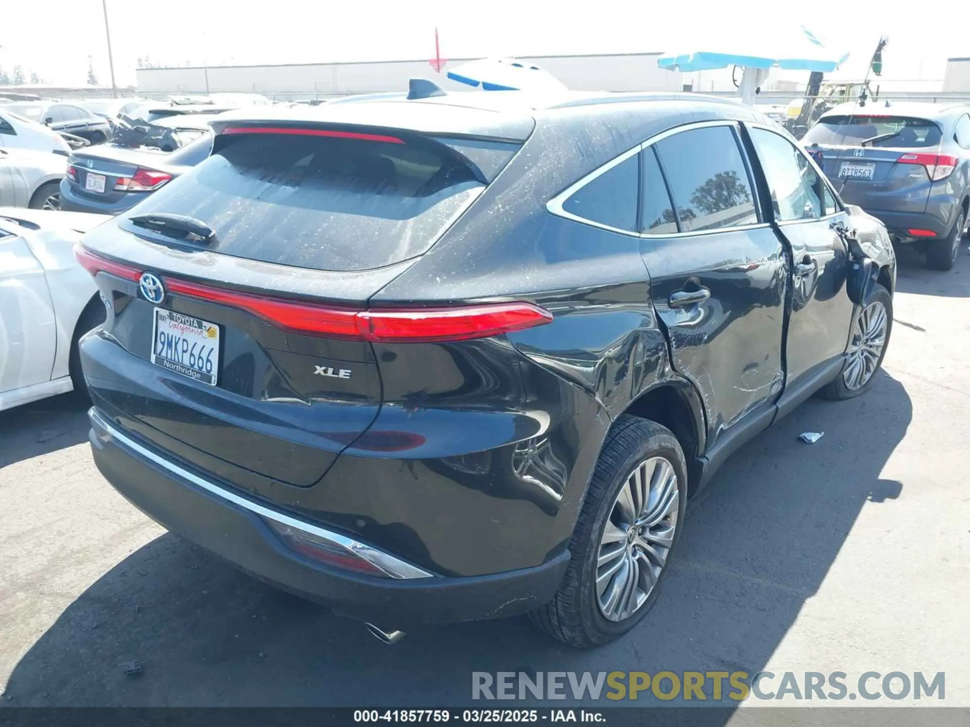 4 fotografías del automóvil dañado JTEAAAAH7RJ175408 TOYOTA VENZA 2024