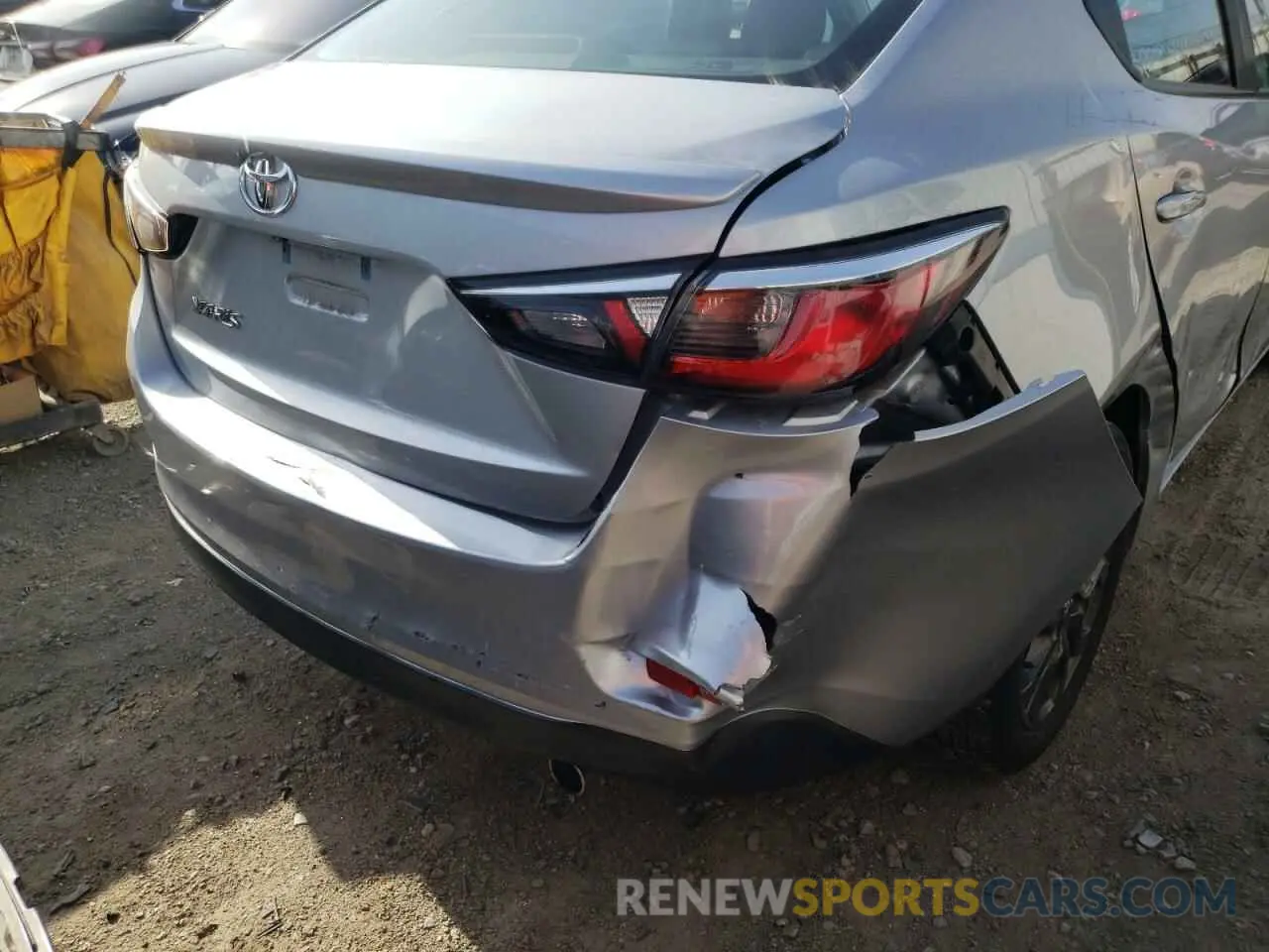 9 fotografías del automóvil dañado 3MYDLBYV1KY503356 TOYOTA YARIS 2019