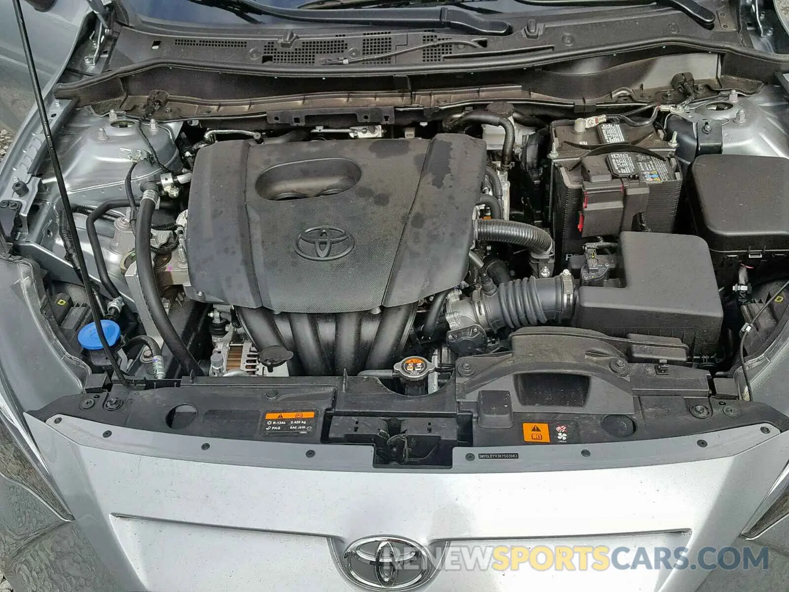 7 fotografías del automóvil dañado 3MYDLBYV3KY503083 TOYOTA YARIS 2019