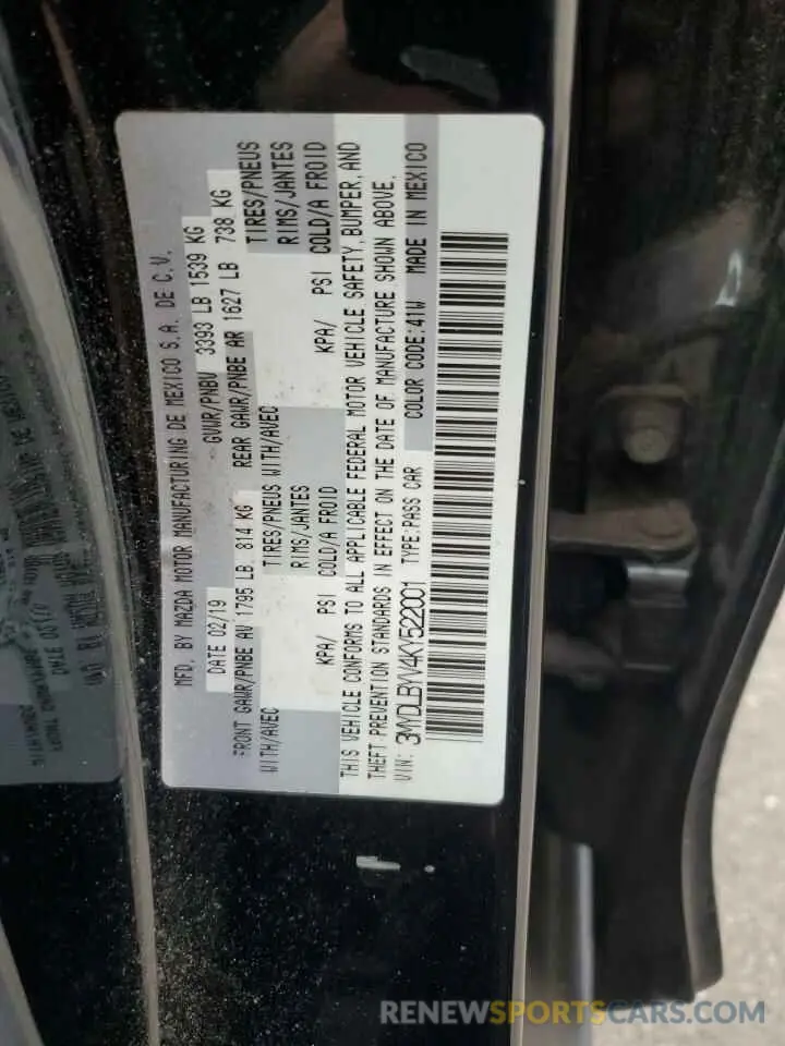 13 fotografías del automóvil dañado 3MYDLBYV4KY522001 TOYOTA YARIS 2019